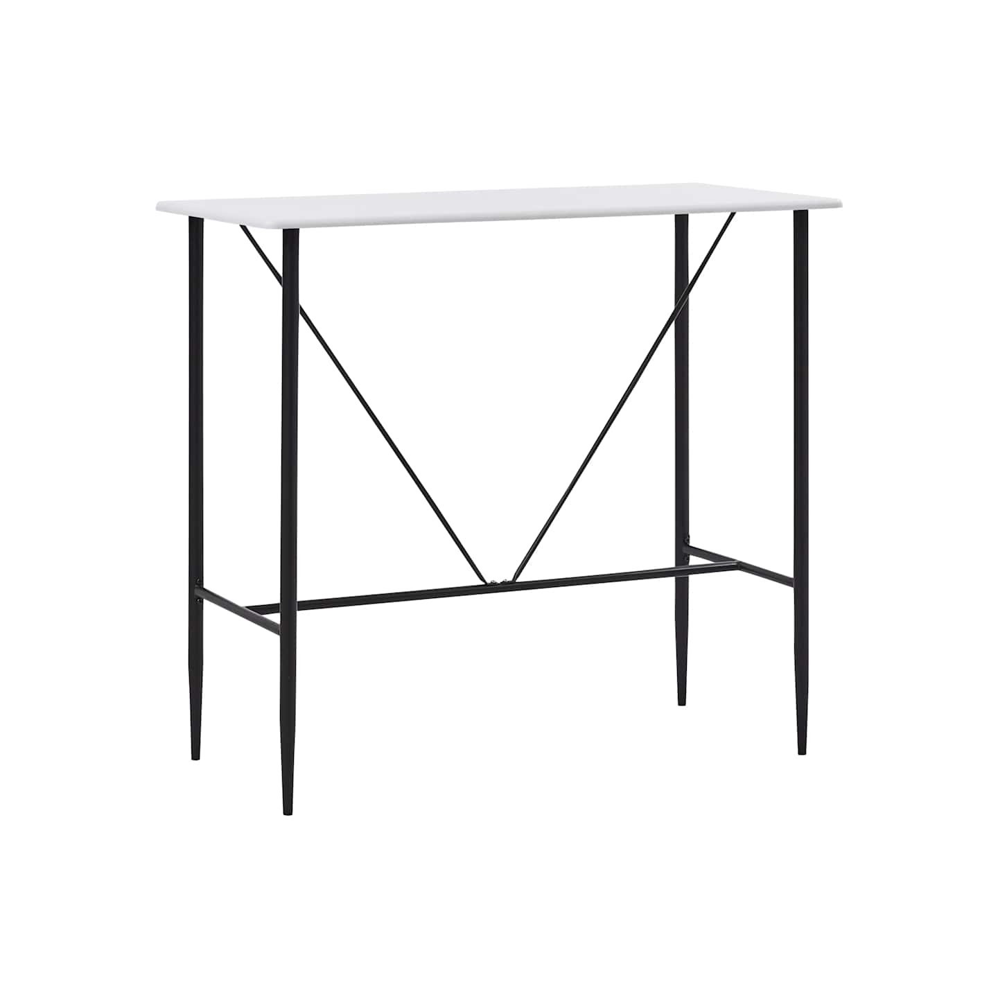Table de bar Blanc 120x60x110 cm MDF