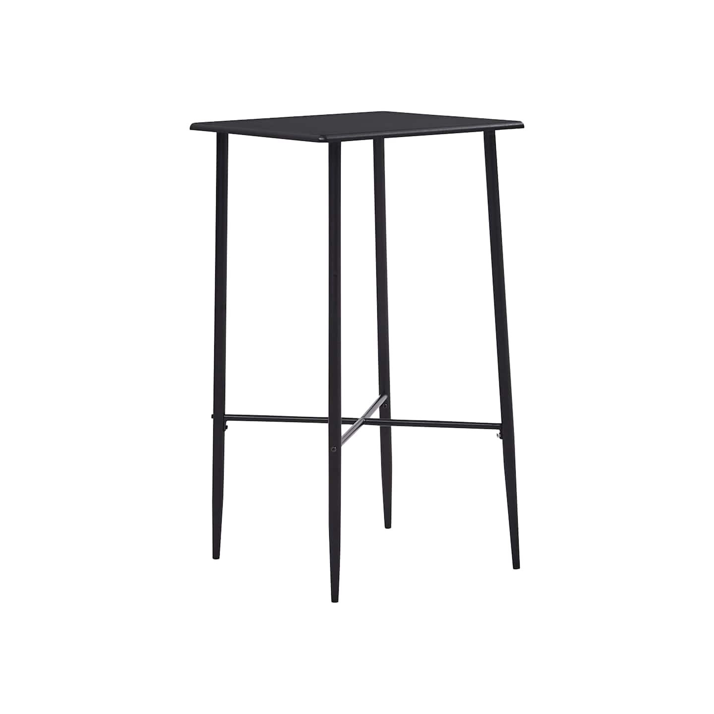 Table de bar Noir 60x60x111 cm MDF