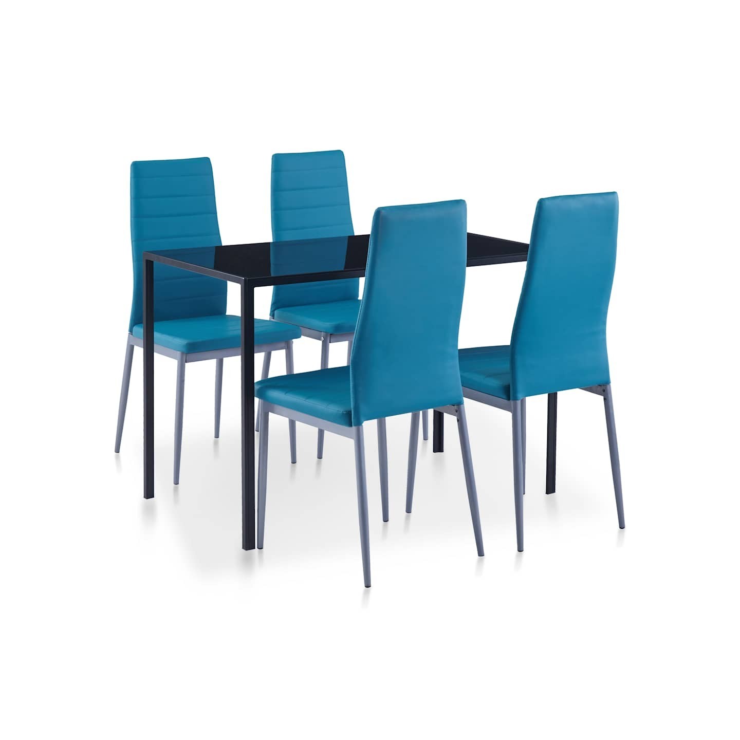 Ensemble de salle à manger 5 pcs Bleu