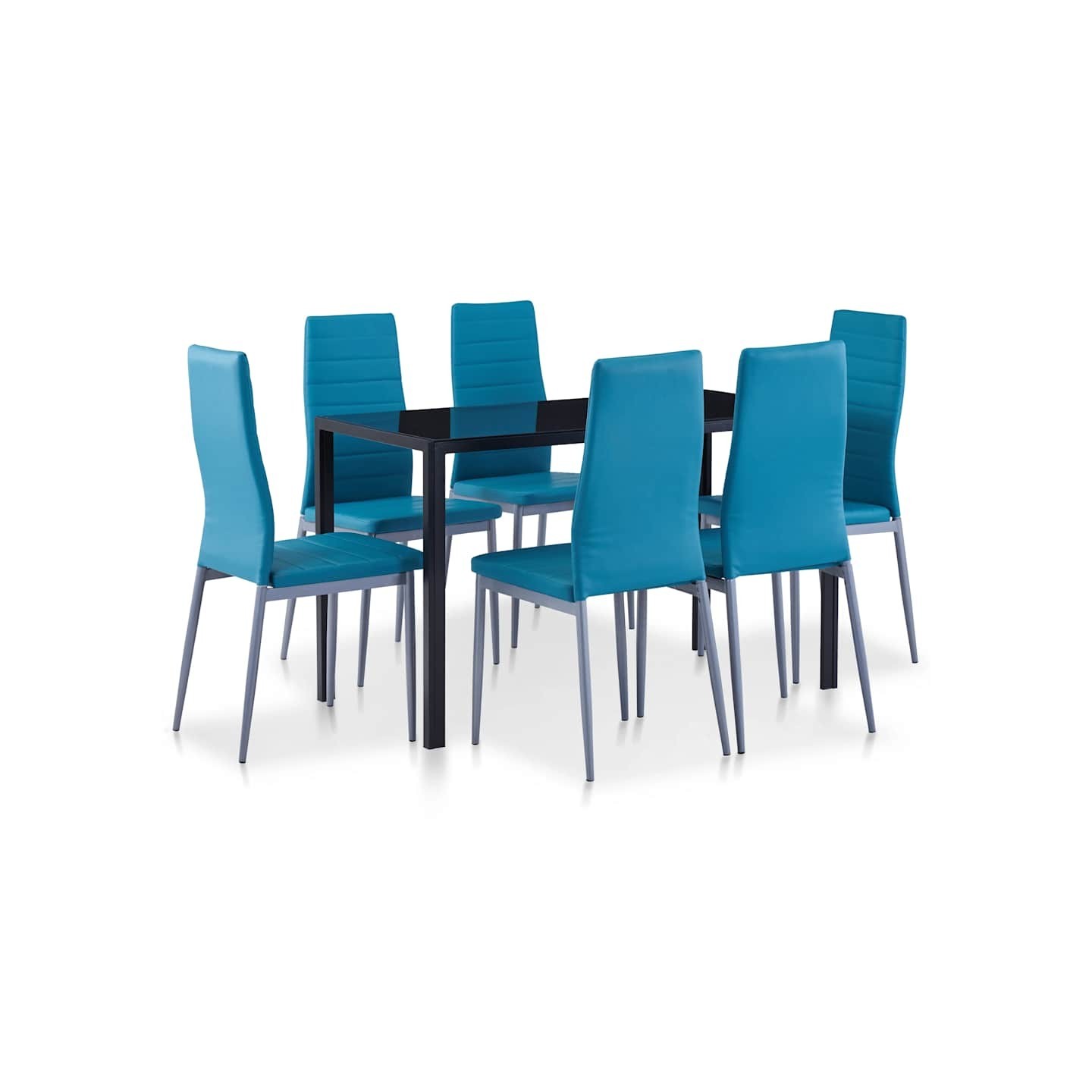 Ensemble à dîner 7 pcs Bleu
