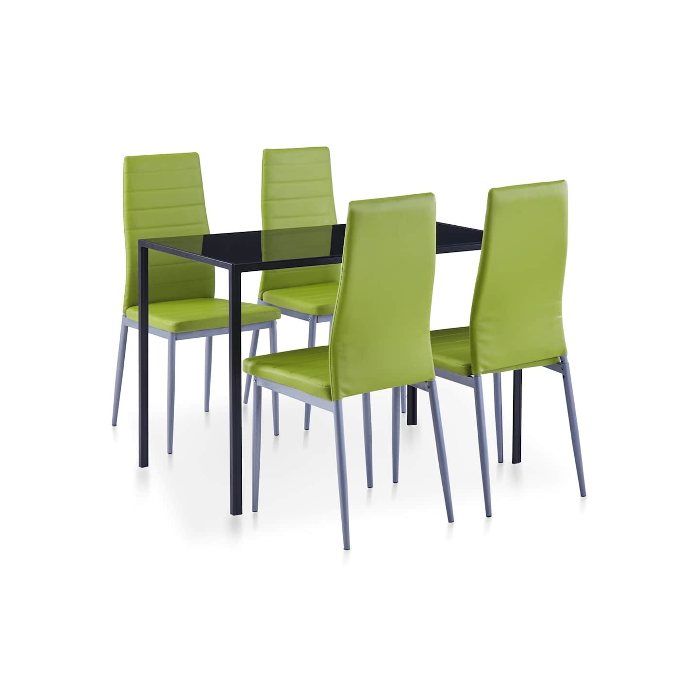 Mobilier de salle à manger 5 pcs Vert