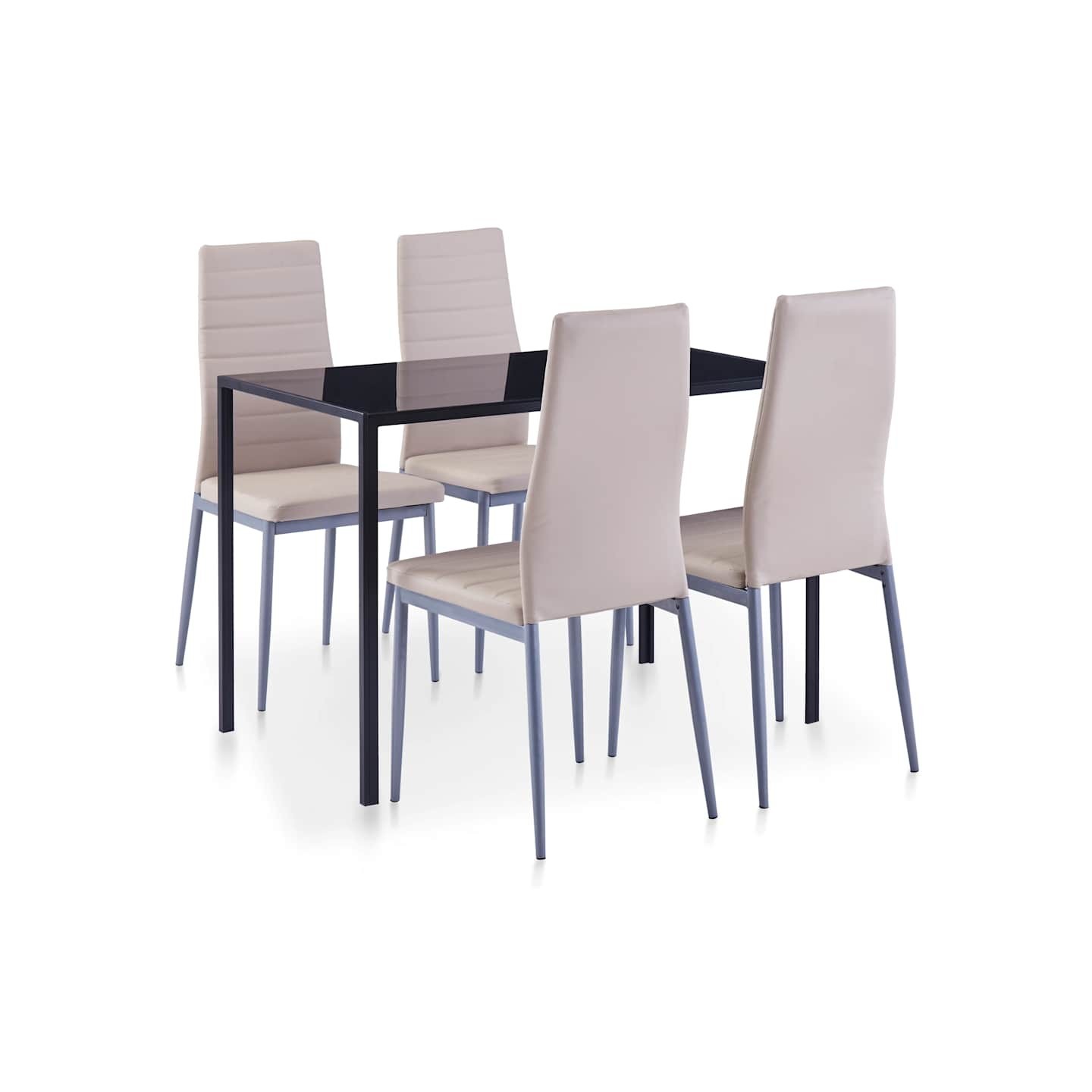 Ensemble de salle à manger 5 pcs Cappuccino