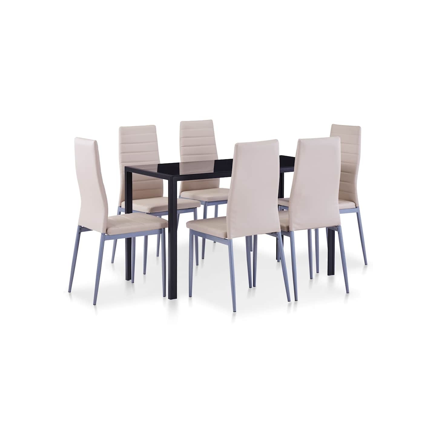 Ensemble de salle à manger 7 pcs Cappuccino