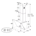 Hotte murale Beko b300 BHCA62442BBH 59,5 cm noire | Nimestore