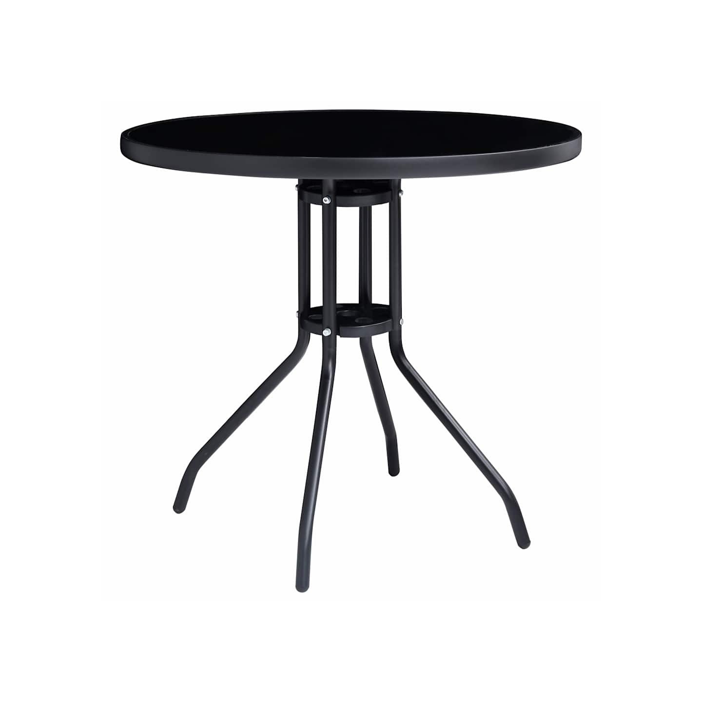 Ensemble de bistro 5 pcs noir et anthracite