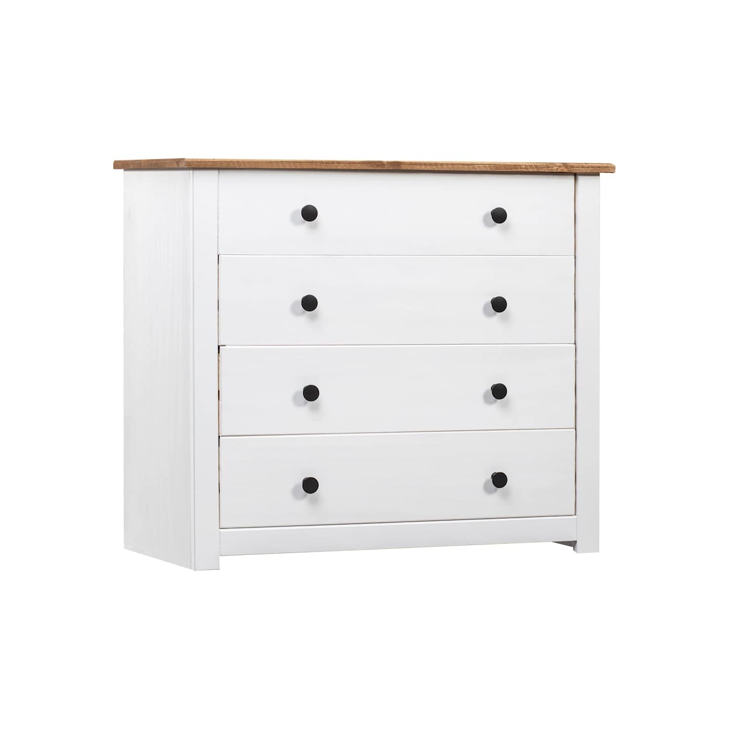 Armoire latérale Blanc 80x40x73 cm Pin Assortiment Panama