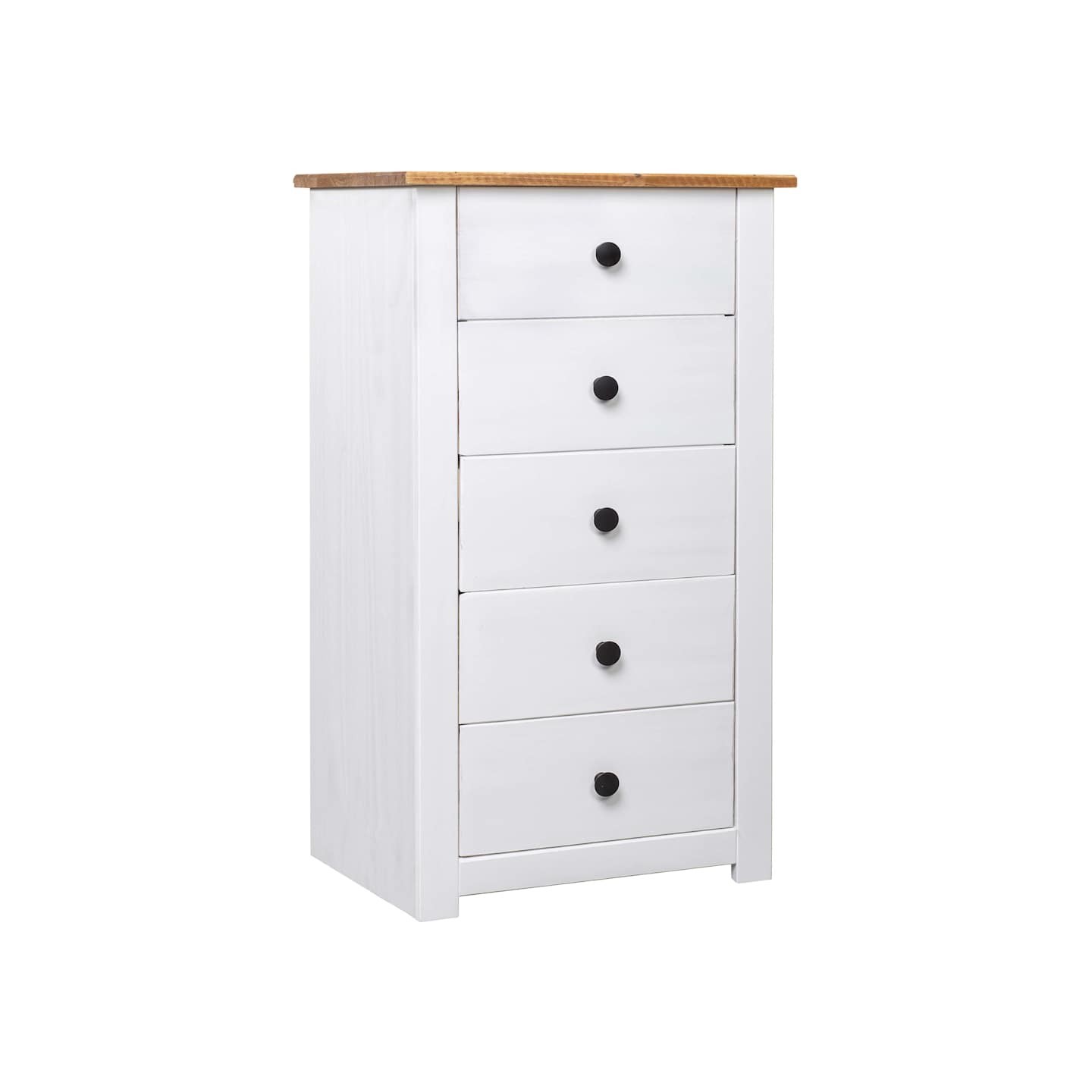 Buffet Blanc 46x40x89 cm Pin Gamme Panama