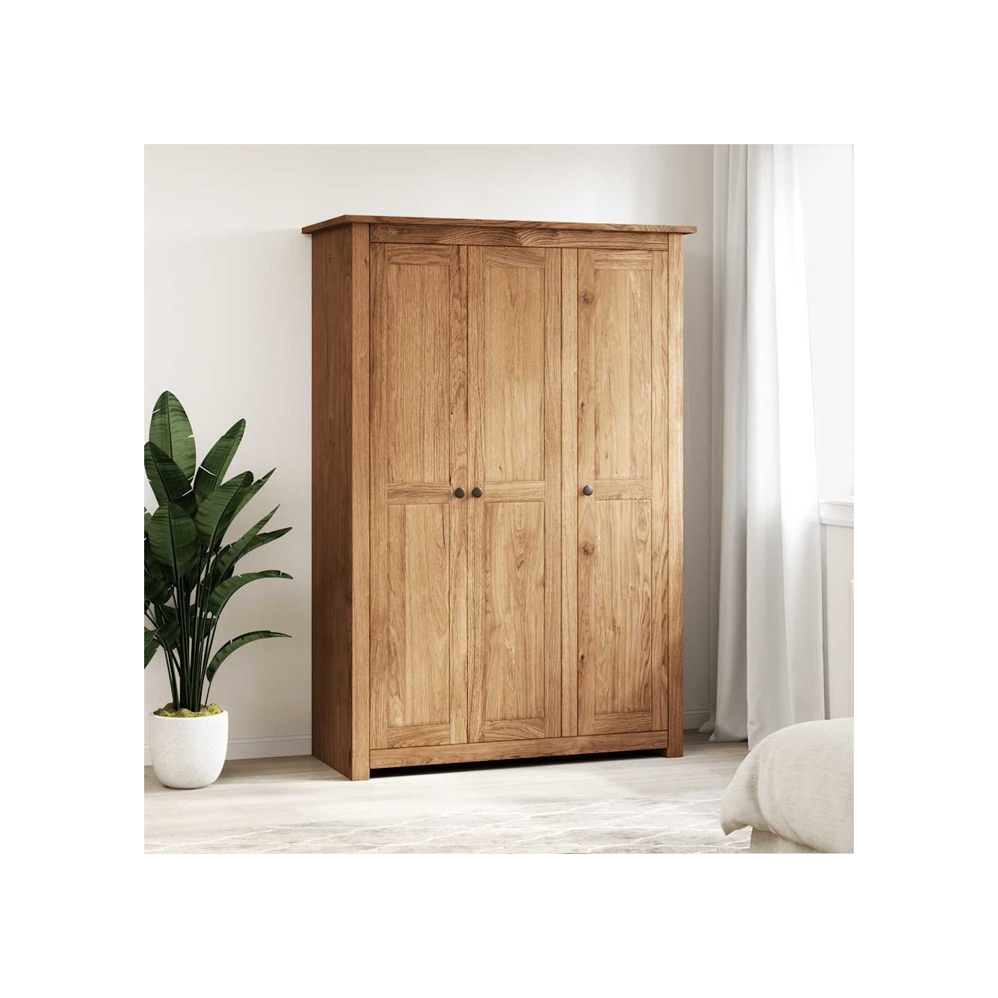 Garde-robe à 3 portes 118x50x171,5 cm Pin Assortiment Panama