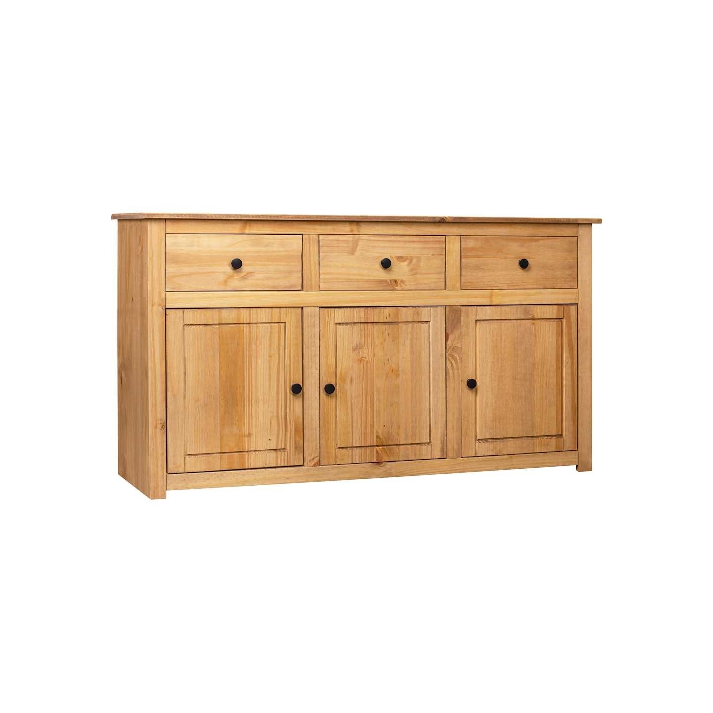 Buffet 135x40x80 cm Pin solide Assortiment Panama