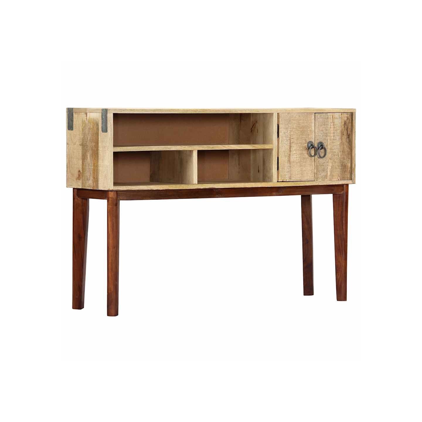 Table console 115x30x76 cm Bois de manguier massif brut