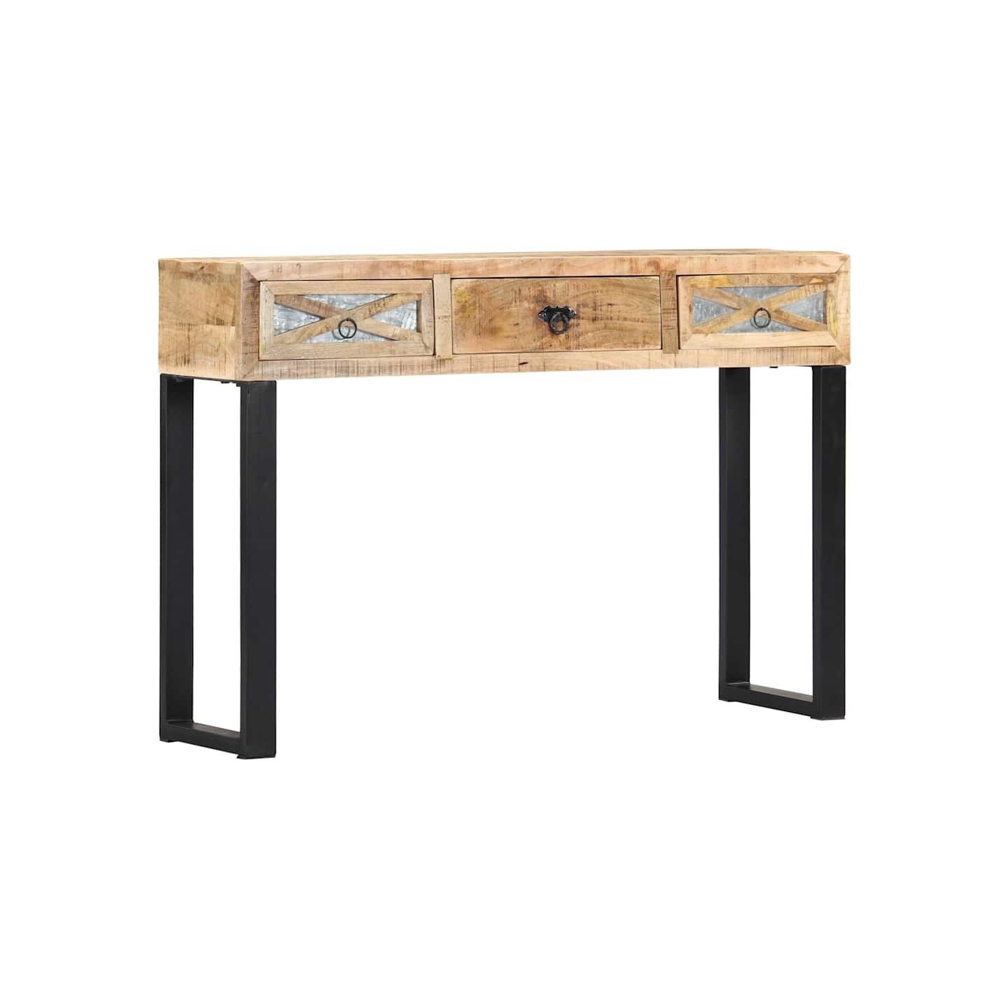Table console 110 x 30 x 76 cm Bois de manguier massif