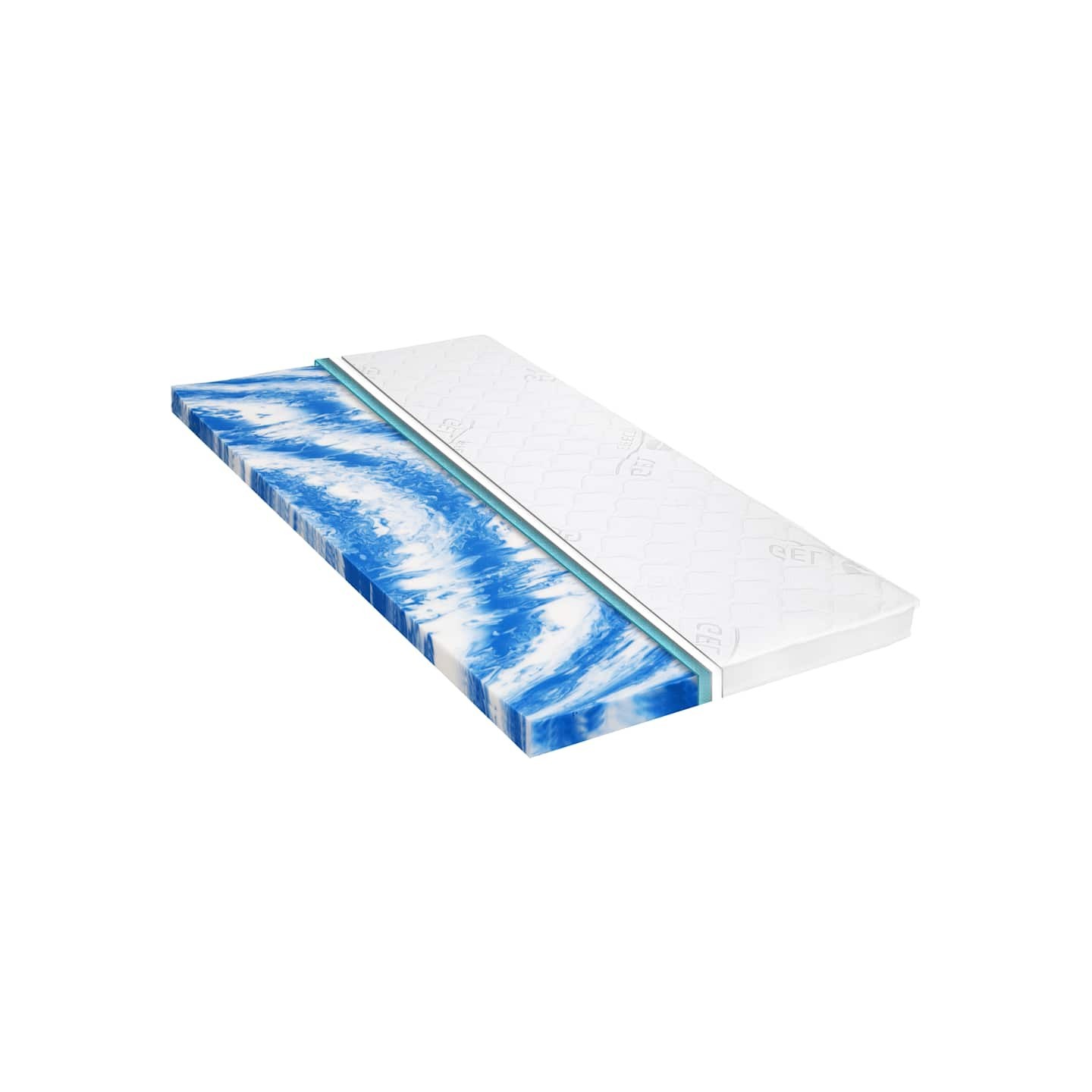 Sur-matelas 180 x 200 cm Mousse de gel 7 cm
