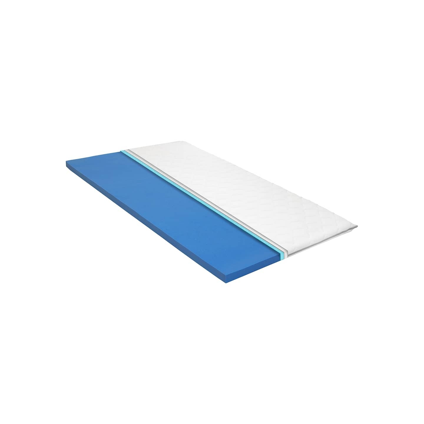 Sur-matelas 160 x 200 cm Mousse à mémoire de forme Visco 6 cm