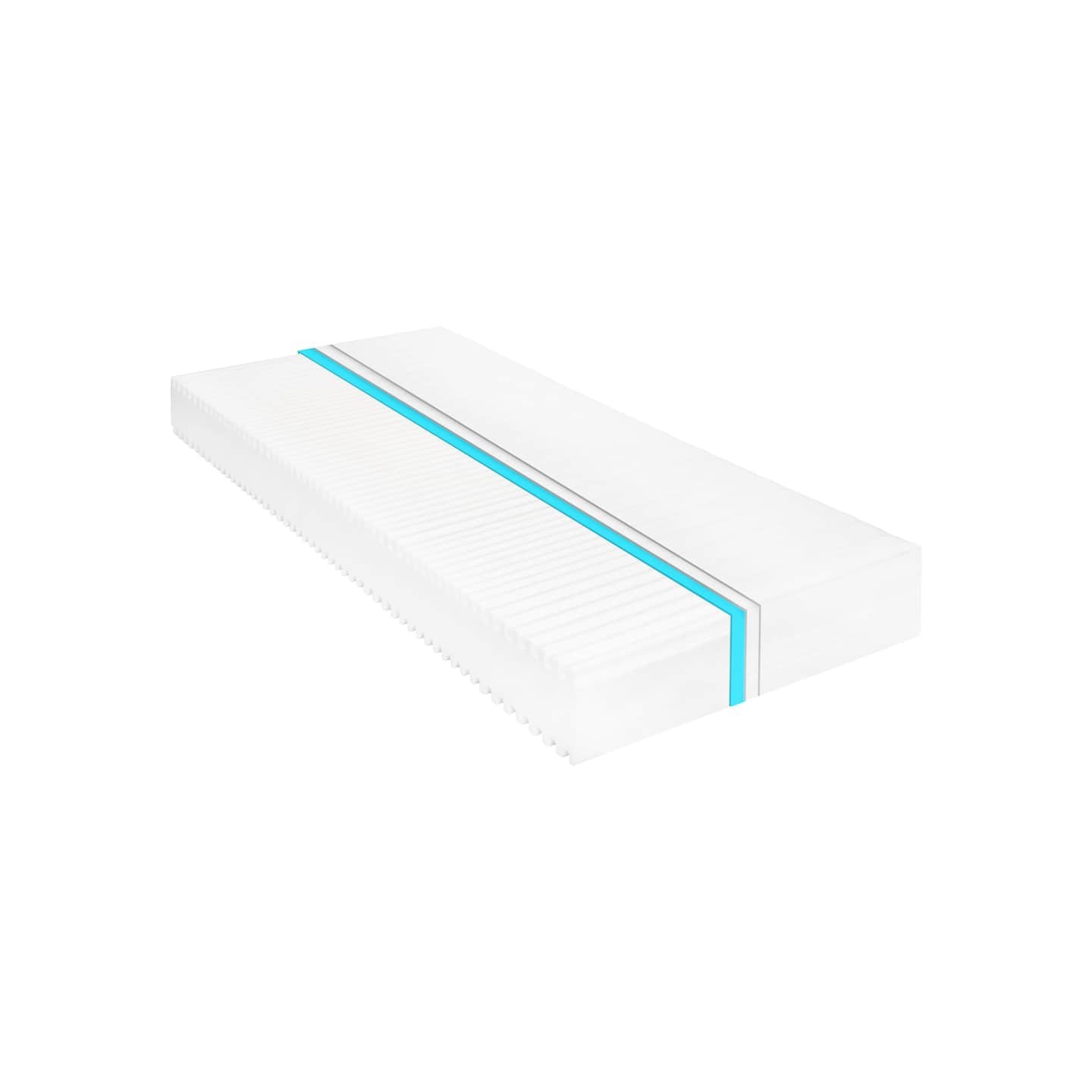 Matelas 180 x 200 cm 7 zones Mousse PU 16 cm H2 H3