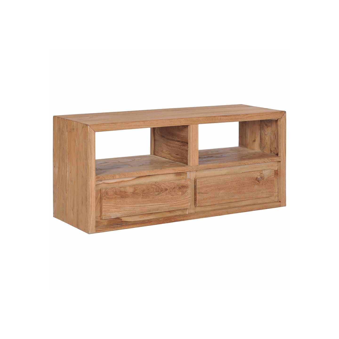 Meuble TV 90x30x40 cm bois de teck solide