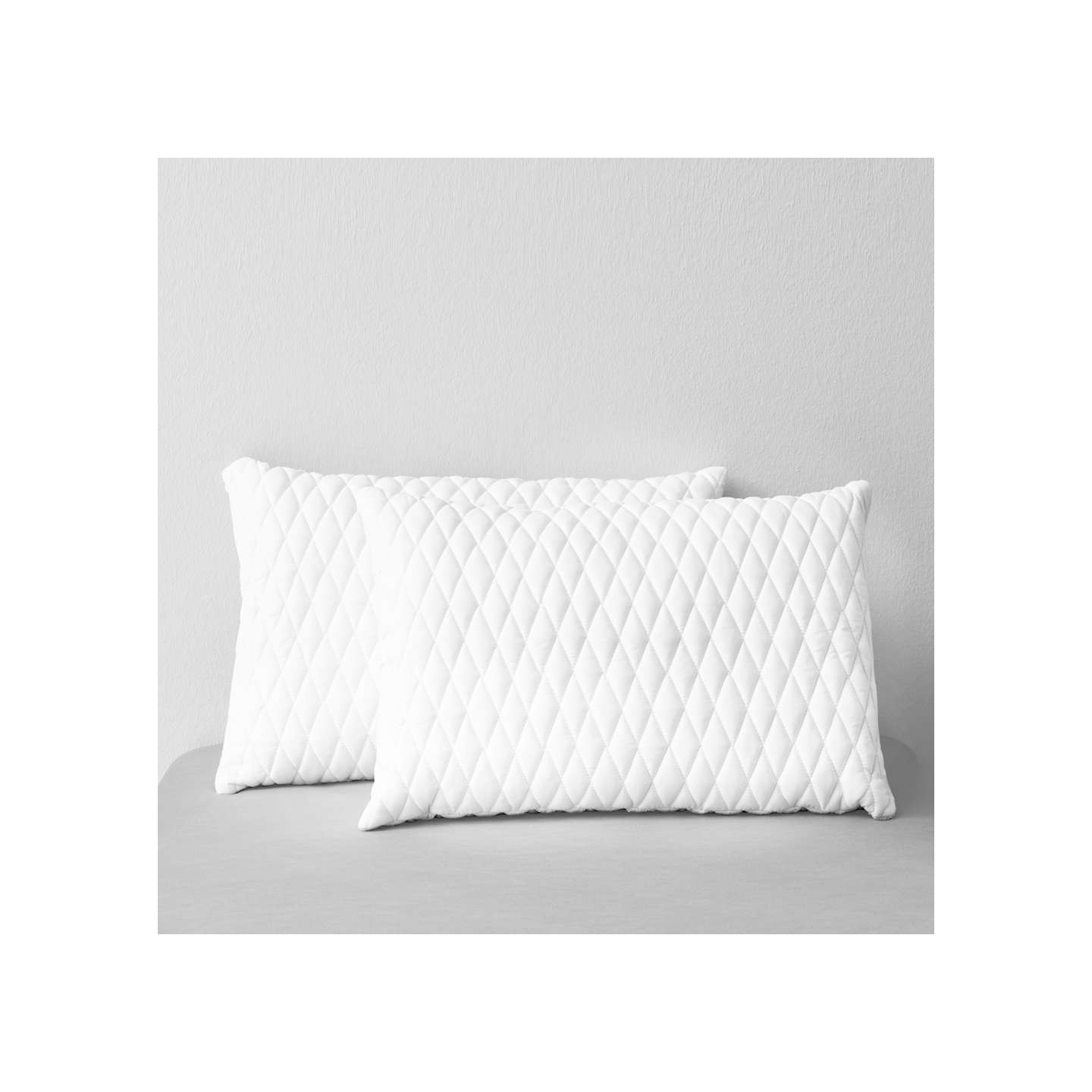 Oreillers lot de 2 60x40x14 cm Mousse à mémoire de forme