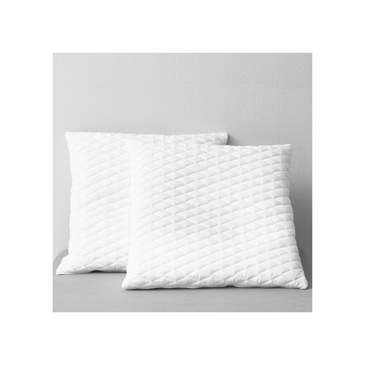 Oreillers lot de 2 80x80x14 cm Mousse à mémoire de forme