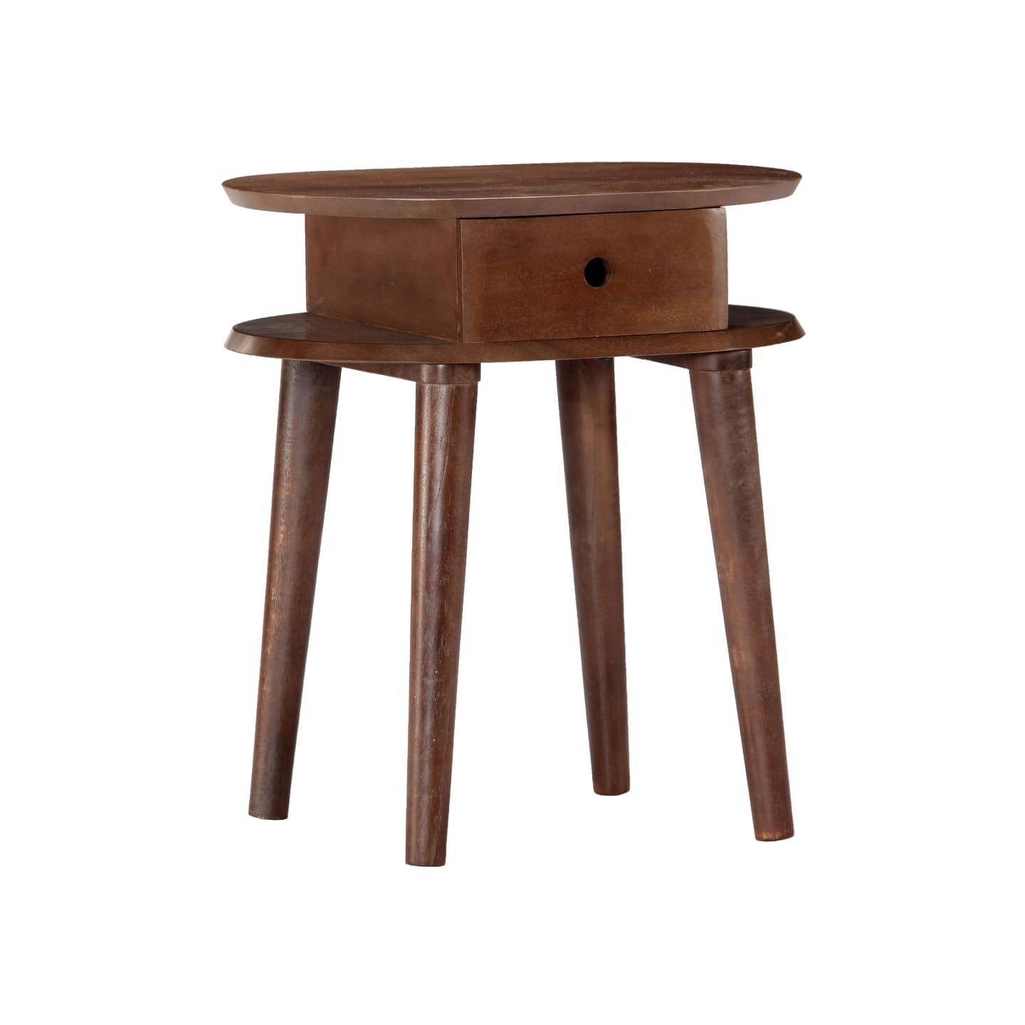 Table de chevet 50x35x55 cm en bois d'acacia massif
