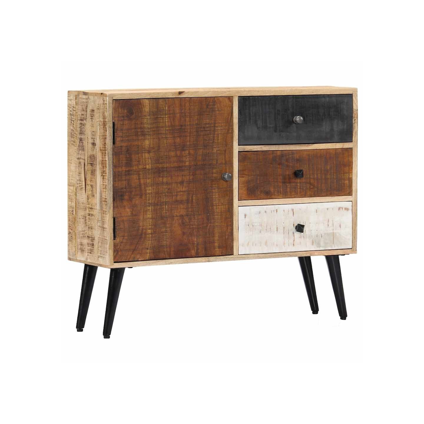 Buffet 88x30x73 cm Bois de manguier massif