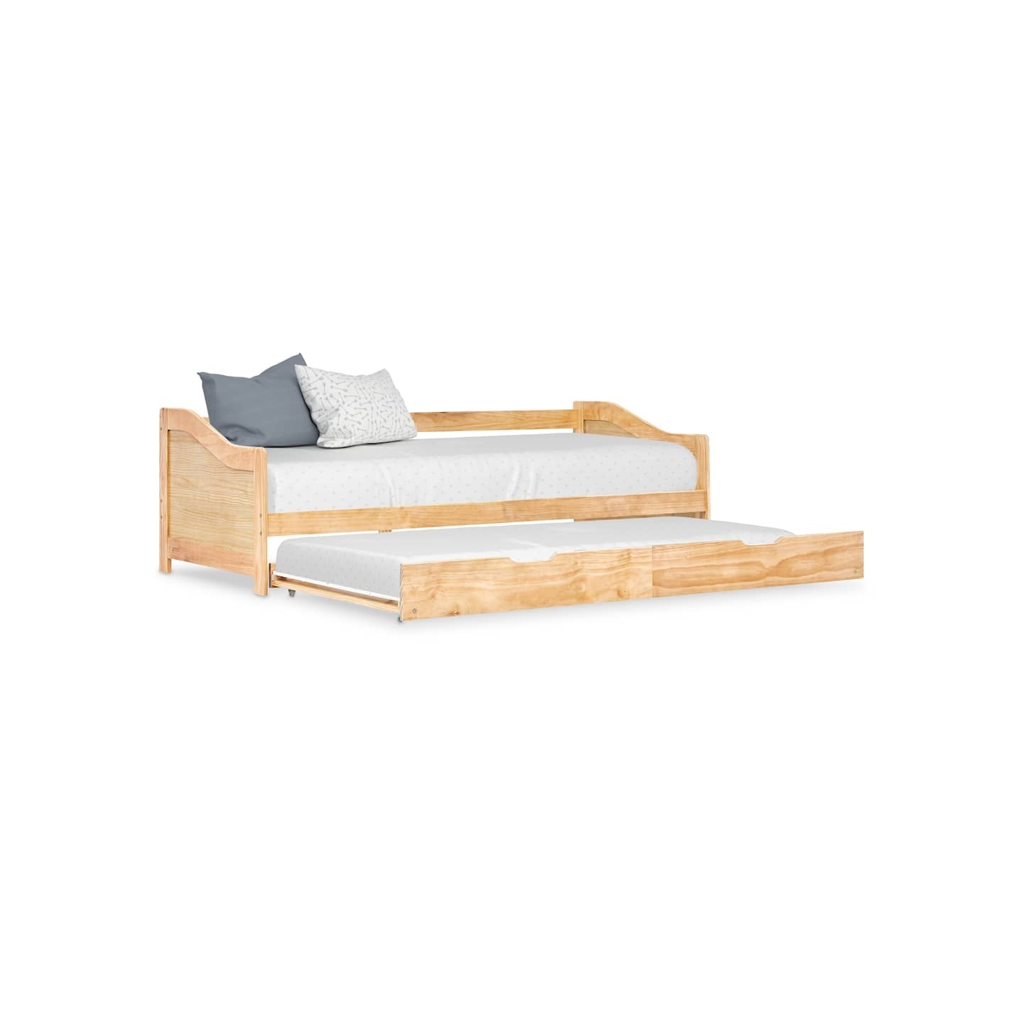 Cadre de lit extensible sans matelas bois de pin 90x200 cm