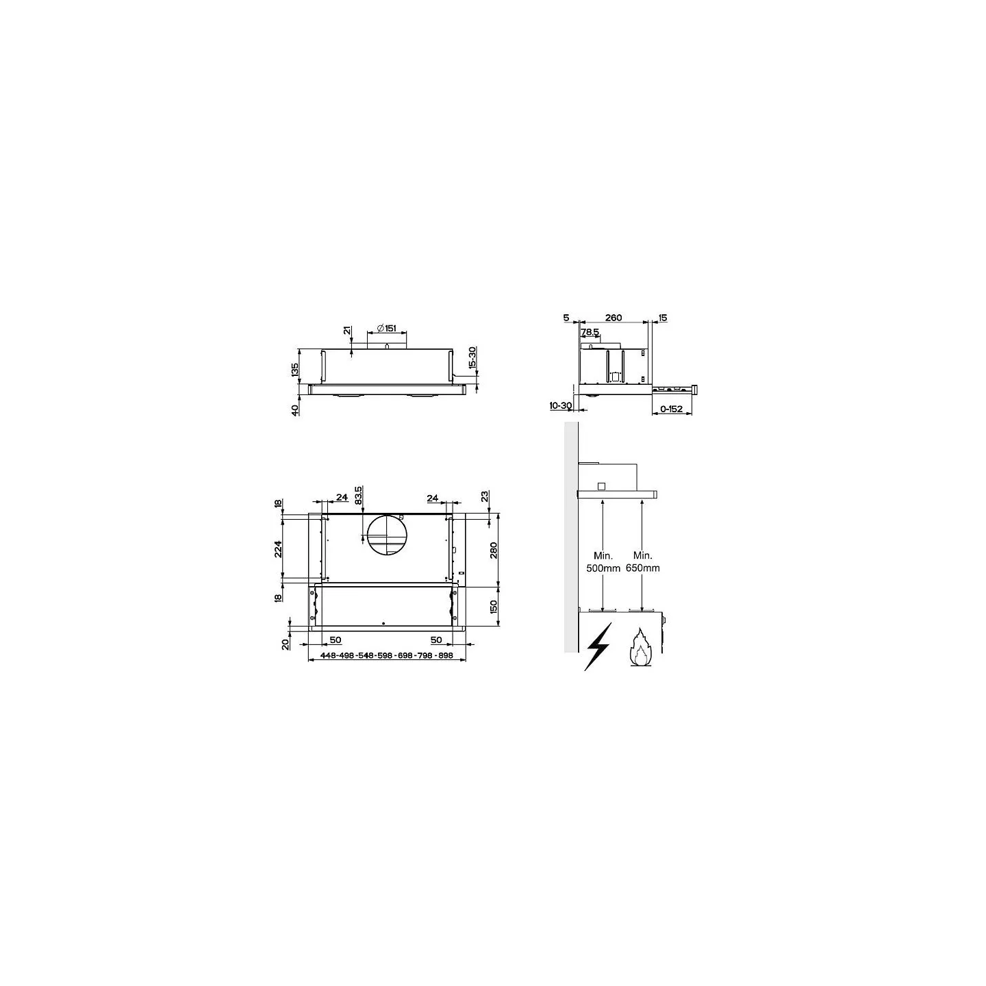 Hotte tiroir Beko b300 CTB 6250 XH 60 cm inox | Nimestore
