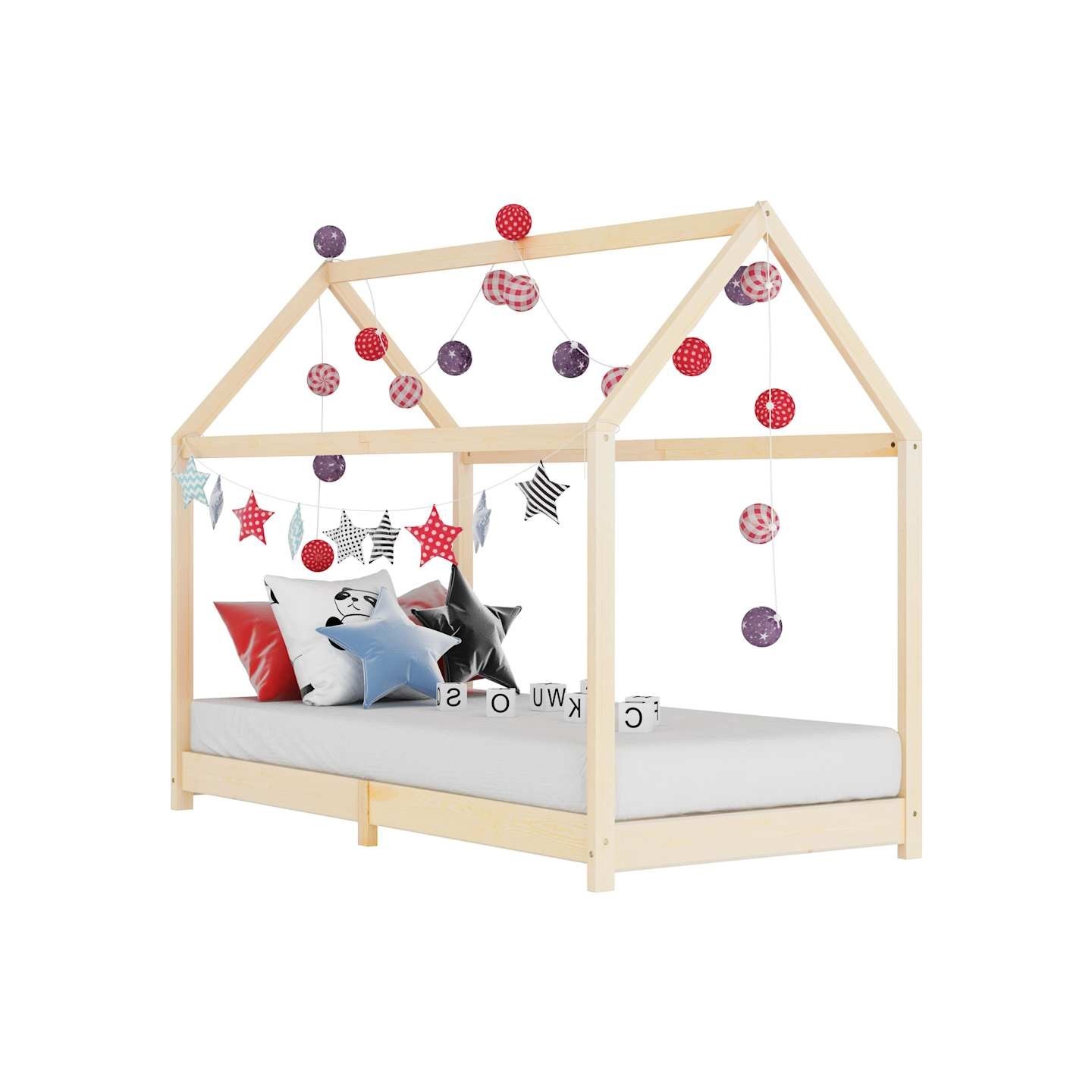 Cadre de lit d'enfant Bois de pin massif 90 x 200 cm