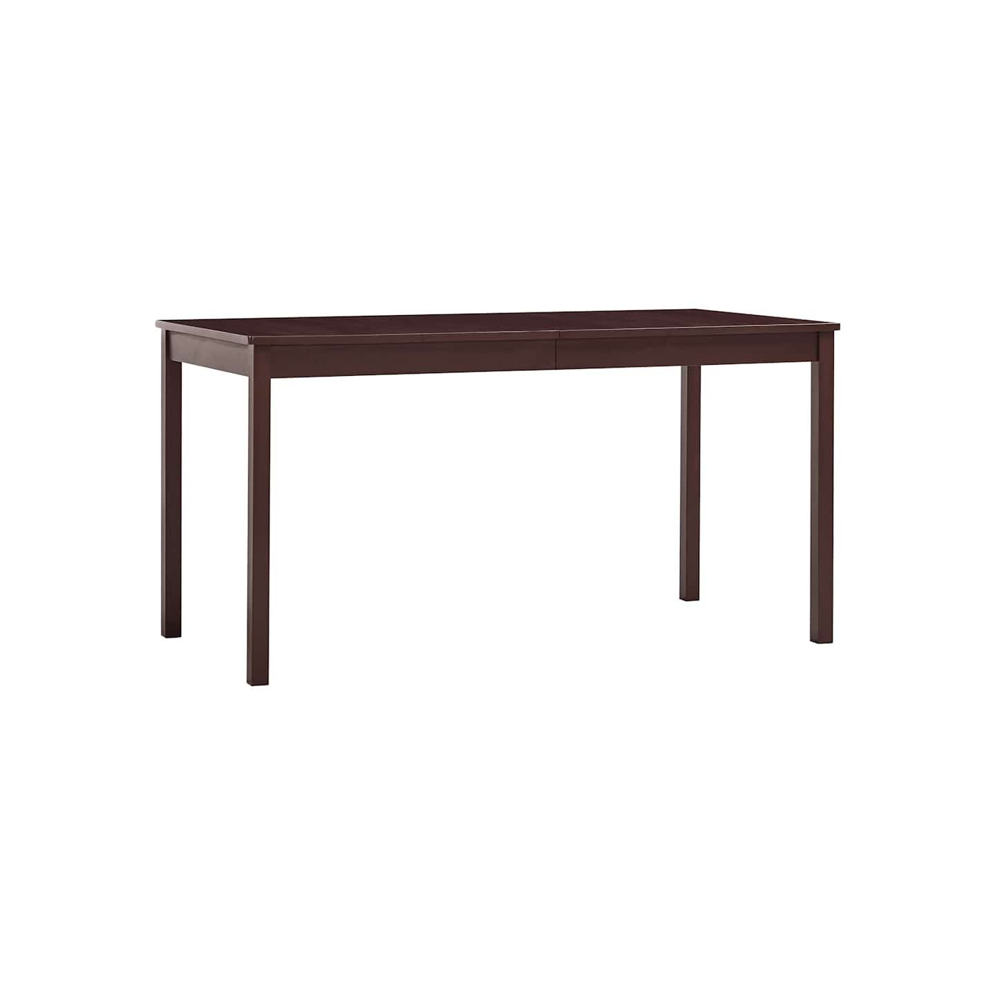Table à manger Marron foncé 140x70x73 cm Bois de pin