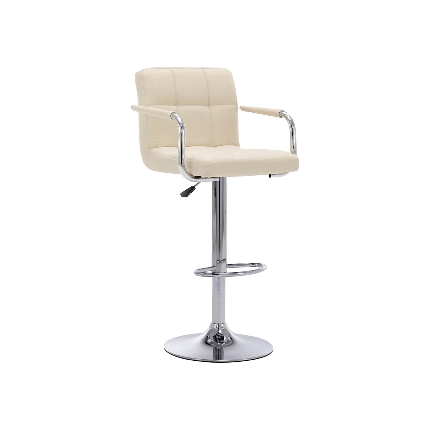 Chaise de bar Crème Tissu