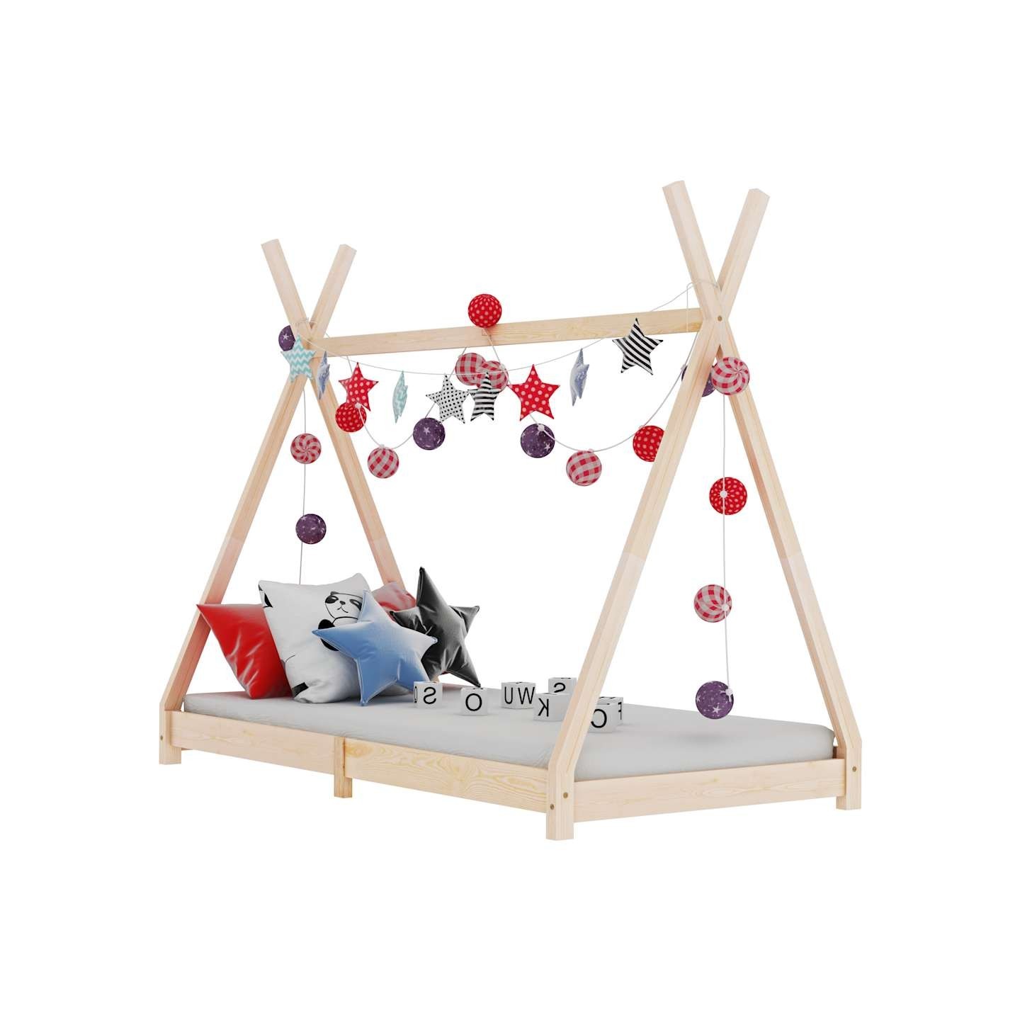 Cadre de lit d'enfant Bois de pin massif 70x140 cm
