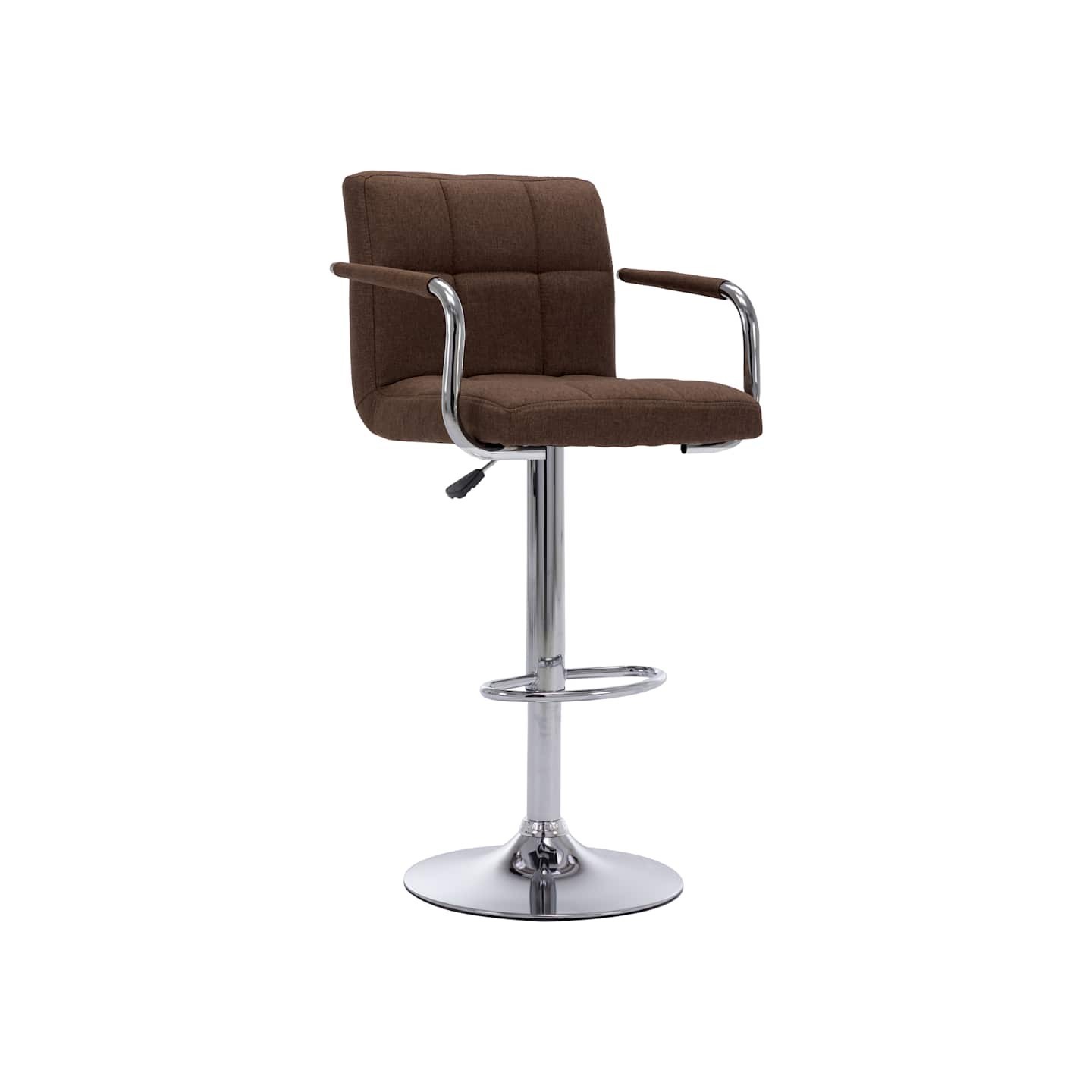 Chaise de bar Marron Tissu