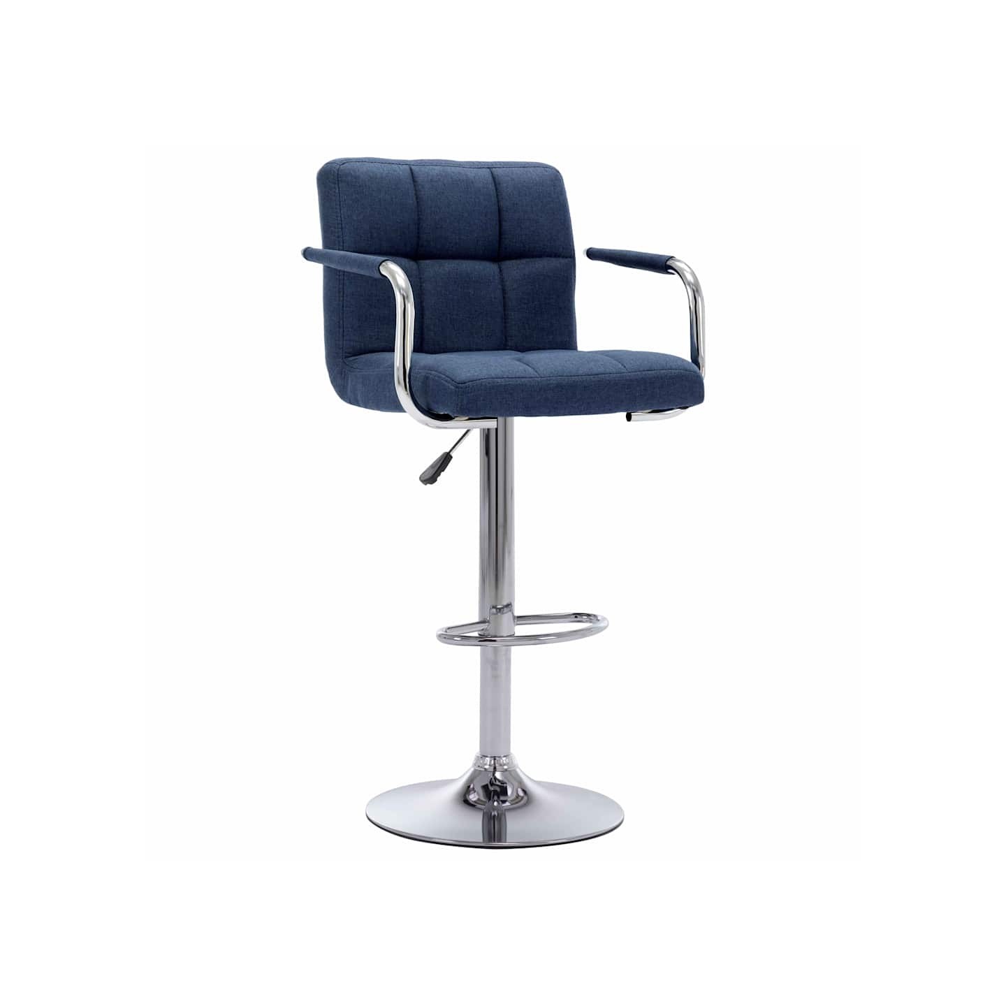 Chaise de bar Bleu Tissu