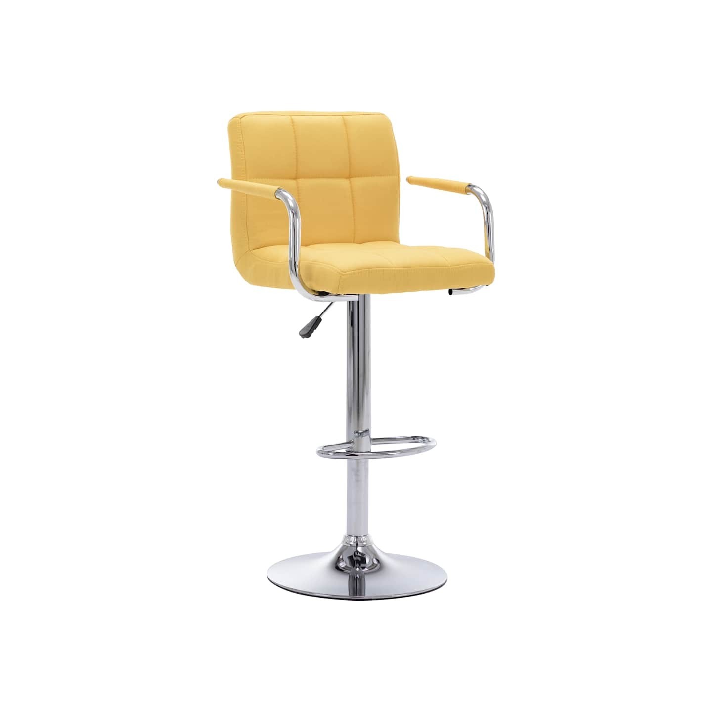 Chaise de bar Jaune Tissu