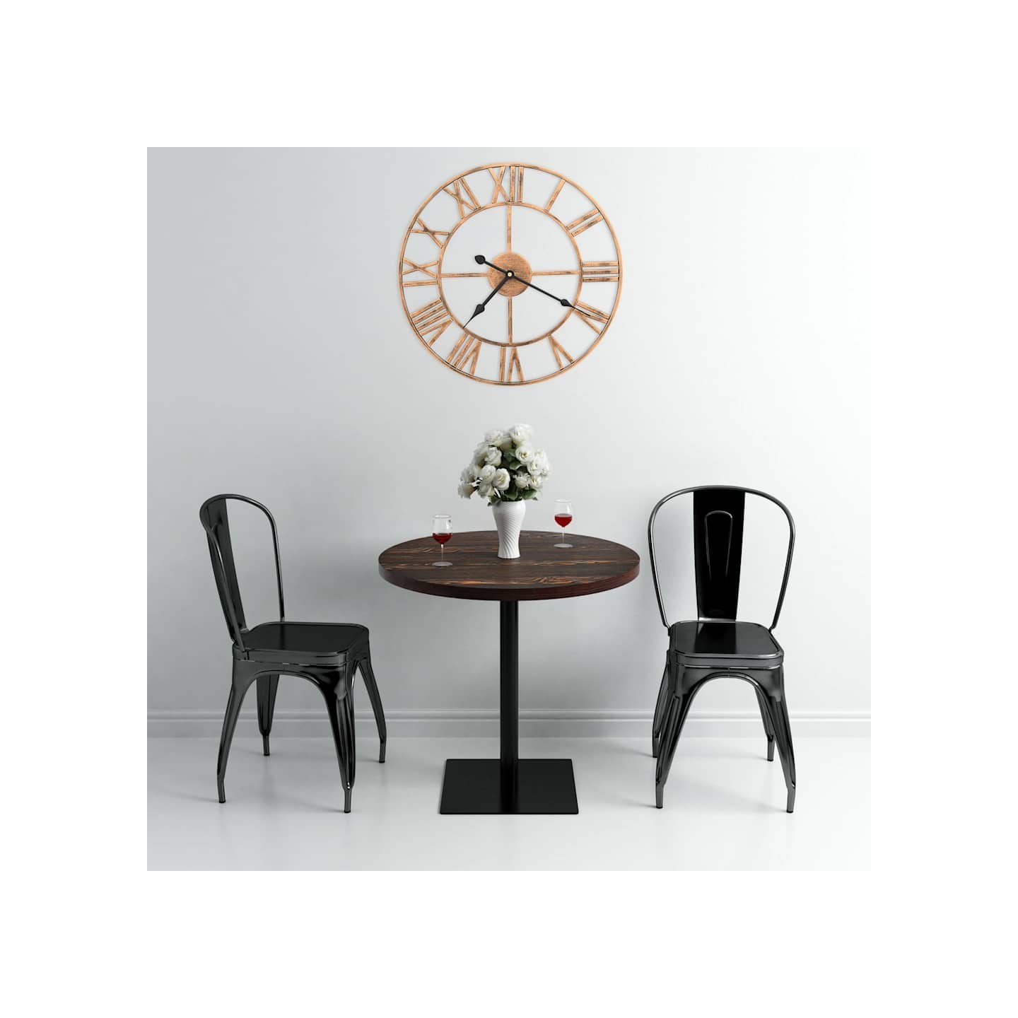 Horloge murale Métal 40 cm Doré
