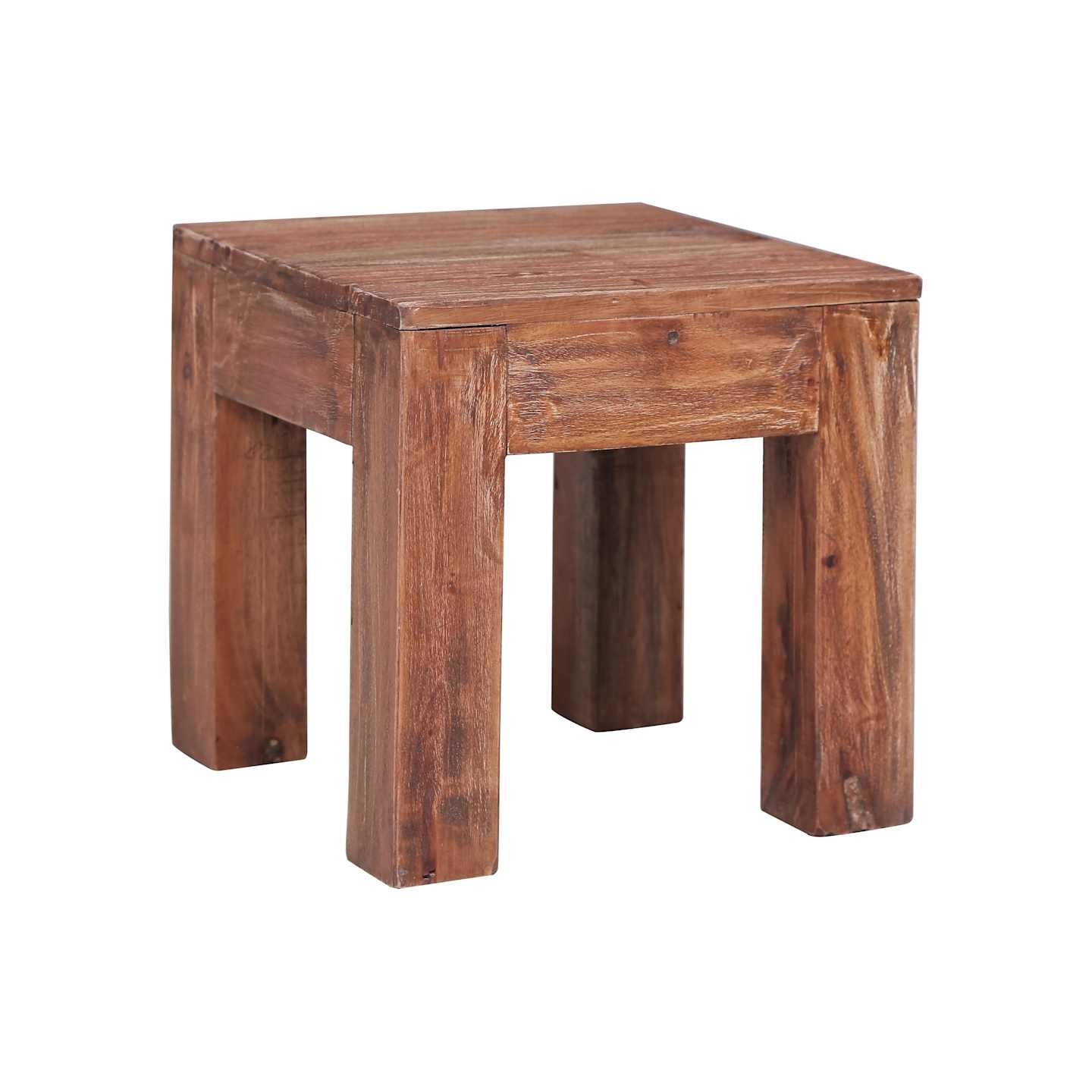 Table basse 30x30x30 cm bois d'acajou massif
