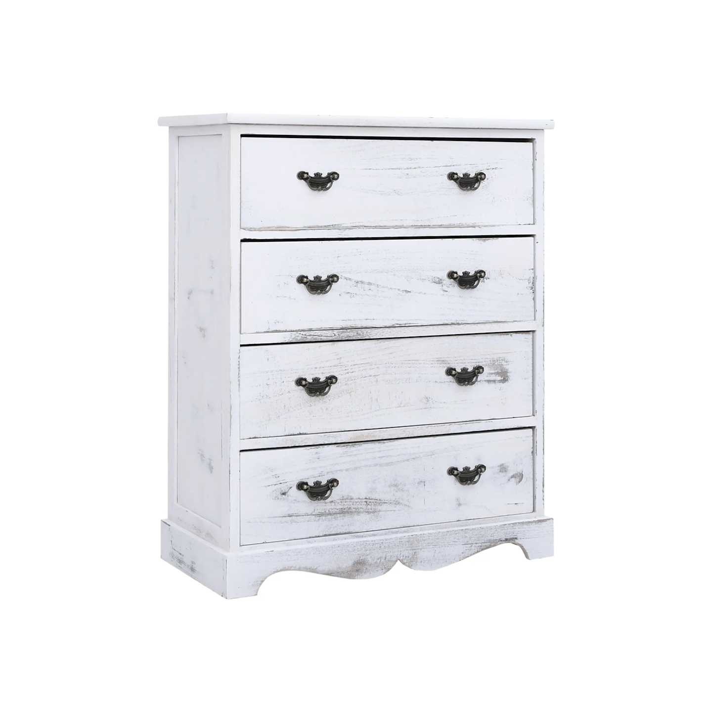 Armoire à tiroirs Blanc 60x30x75 cm Bois