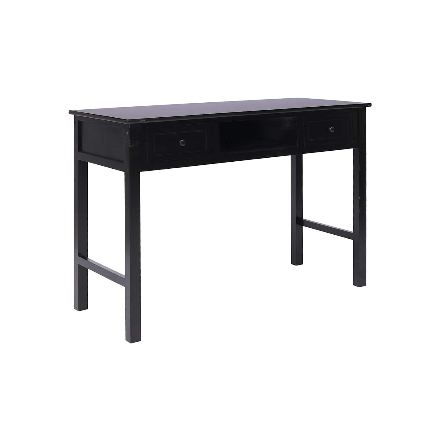 Bureau Noir 110 x 45 x 76 cm Bois