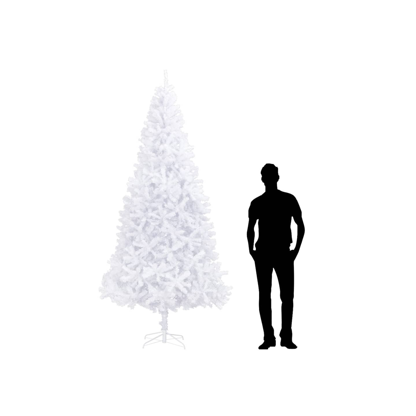 Sapin de Noël artificiel 300 cm Blanc
