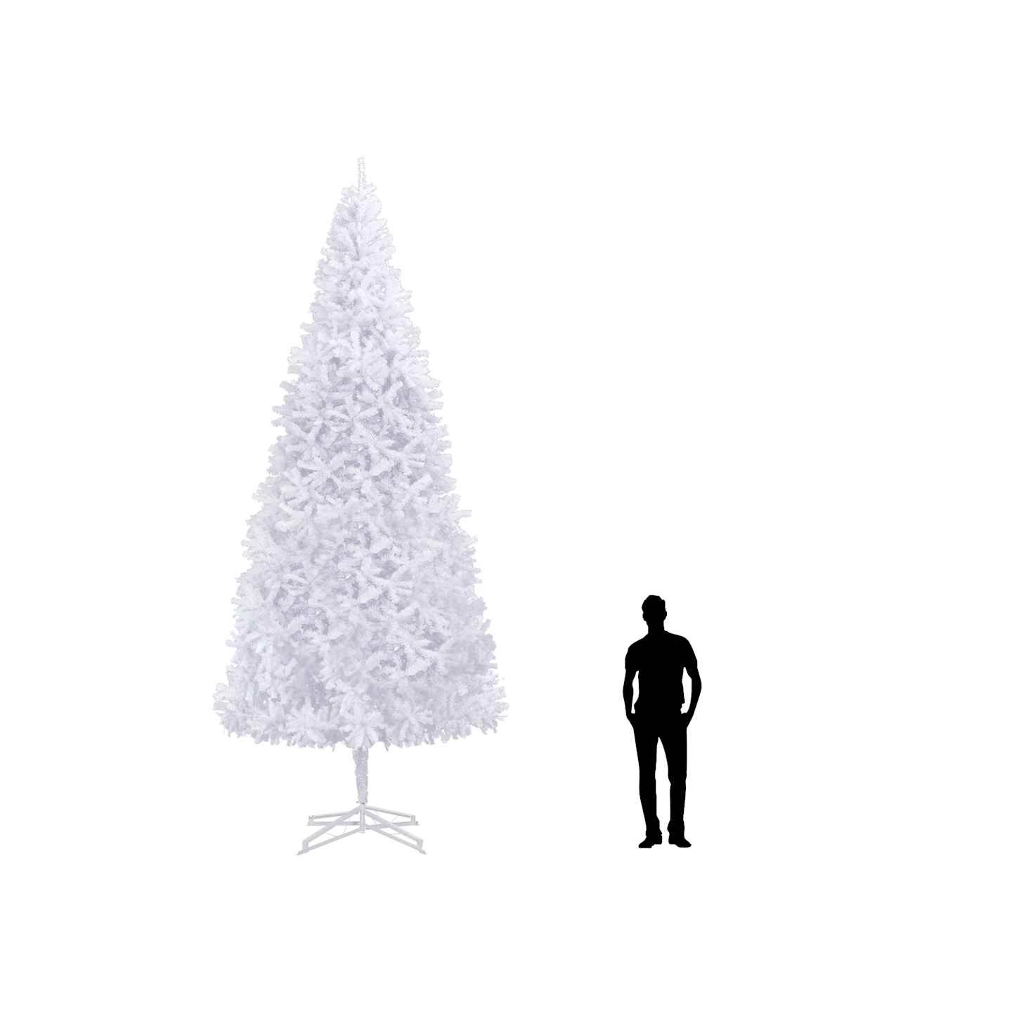 Sapin de Noël artificiel 500 cm Blanc