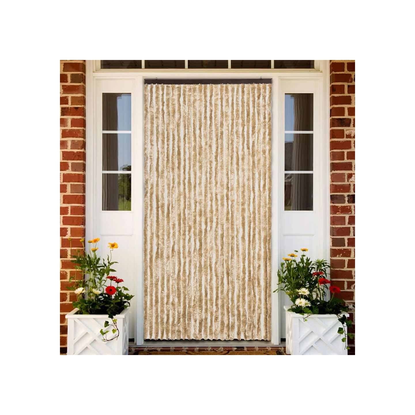 Moustiquaire Beige 100x220 cm Chenille