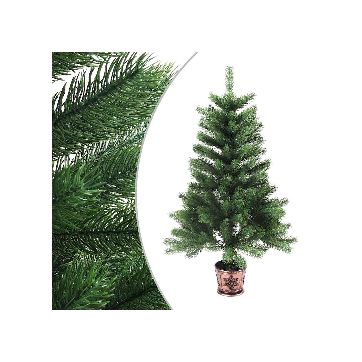 Arbre de Noël artificiel aiguilles réalistes 65 cm vert
