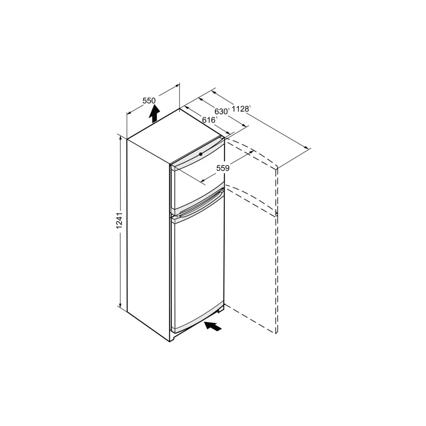Réfrigérateur 2 portes Liebherr CTPE211-26 196 L | Nimestore