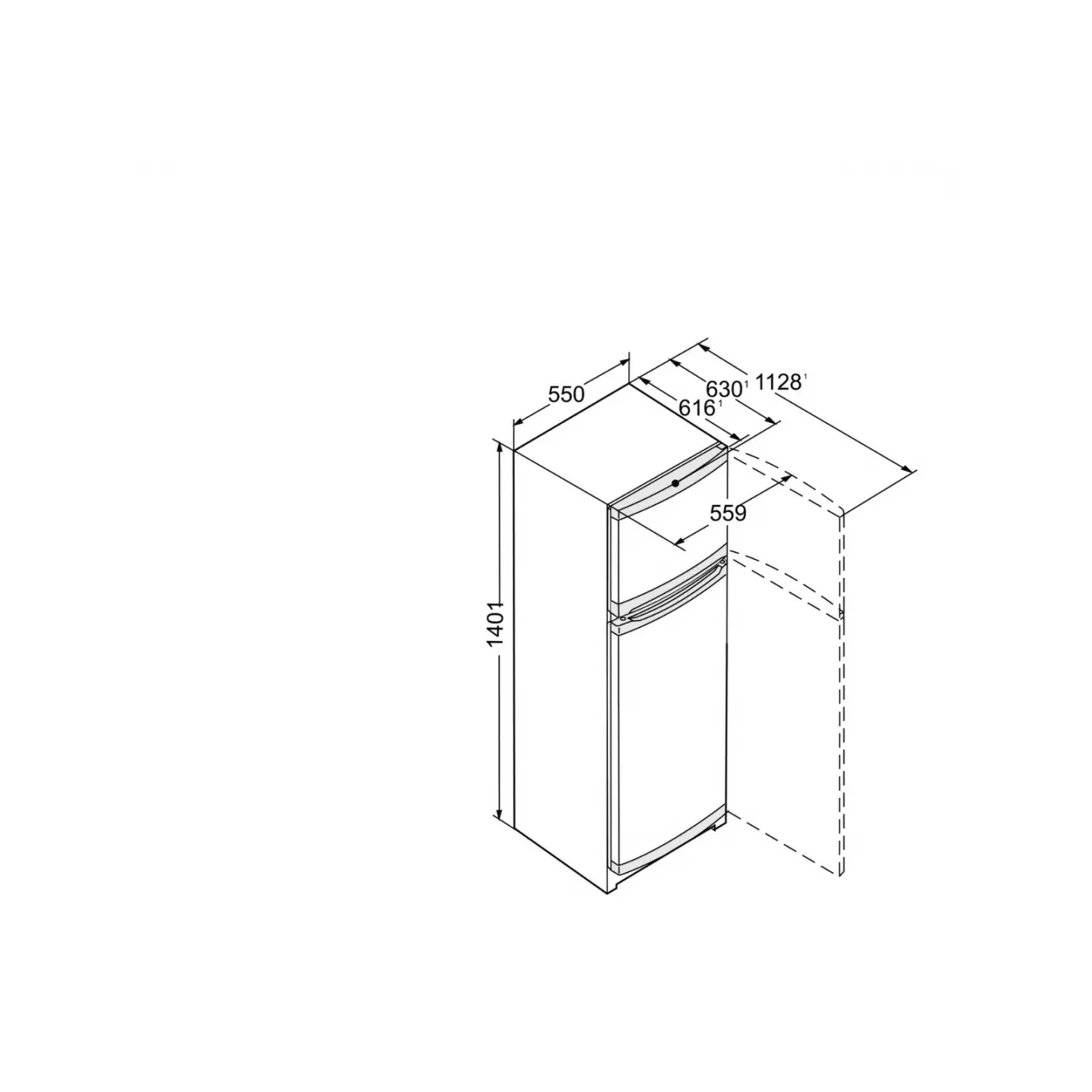 Réfrigérateur 2 portes Liebherr CTPE231-26 233 L classe E | Nimestore