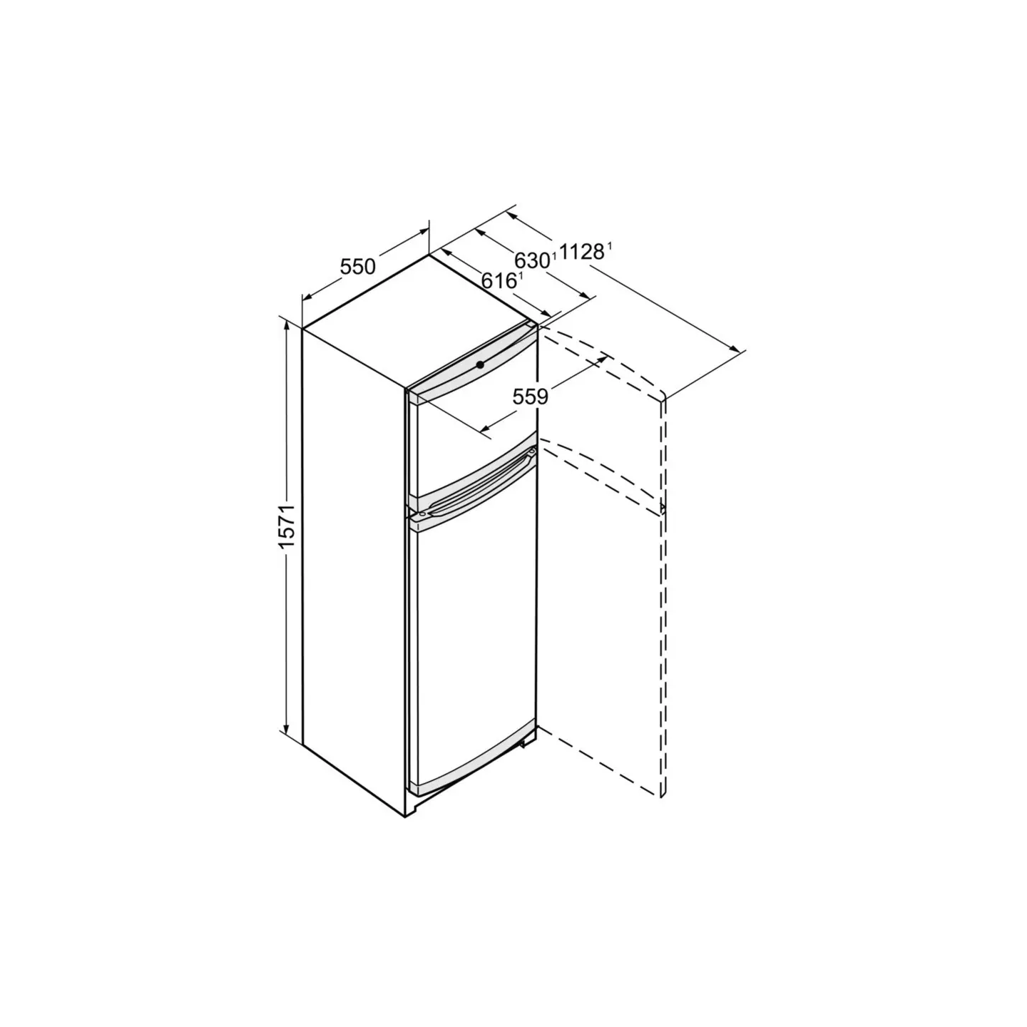 Réfrigérateur 2 portes Liebherr CTPE251-26 270 L classe E | Nimestore