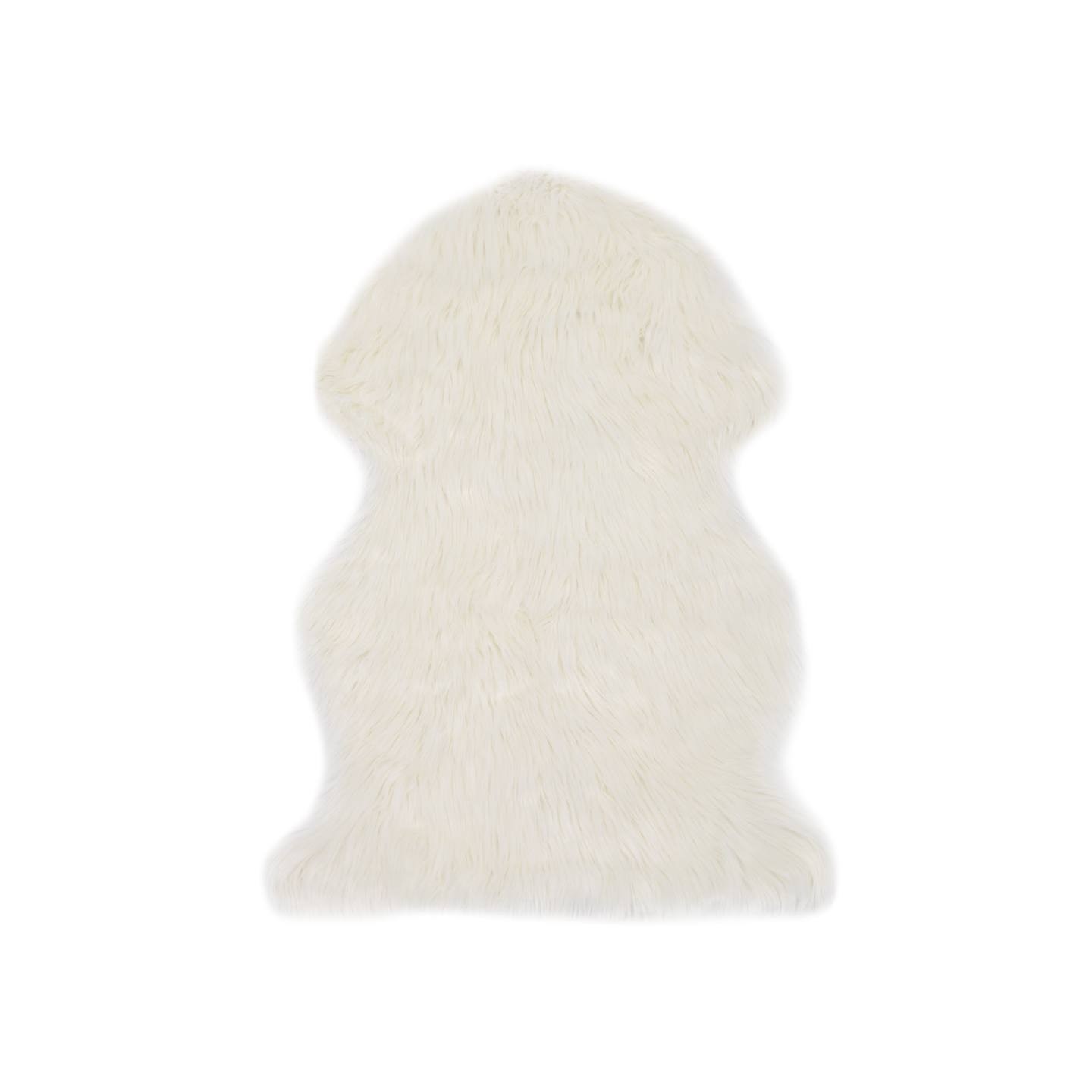 Tapis 60 x 90 cm Peau de mouton synthétique Blanc