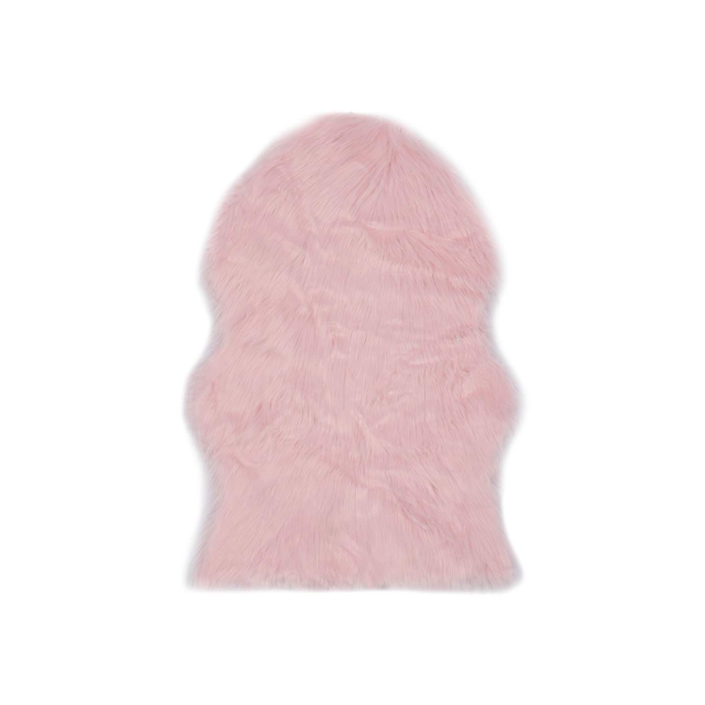 Tapis 60 x 90 cm Peau de mouton synthétique Rose