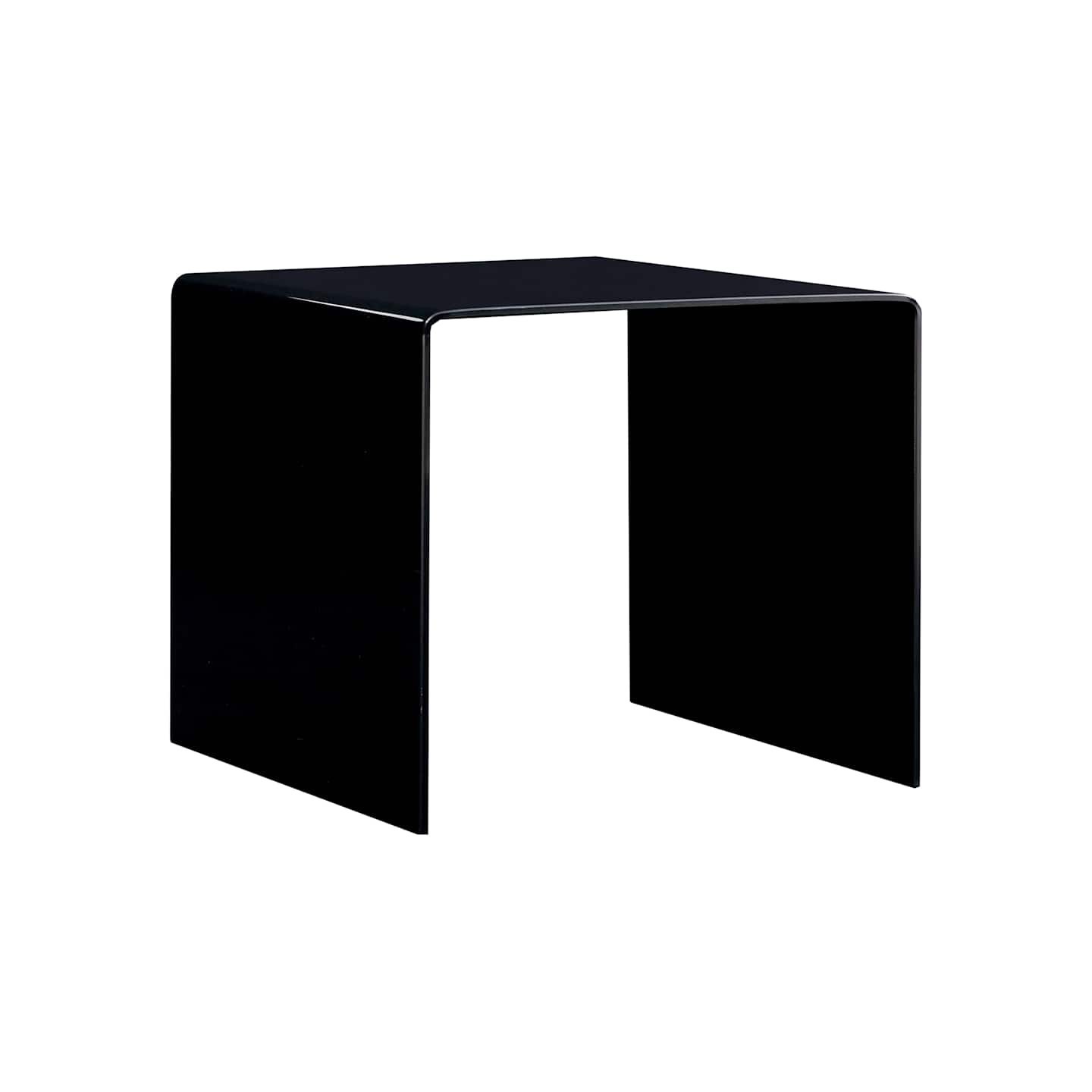 Table basse Noir 50x50x45 cm Verre trempé