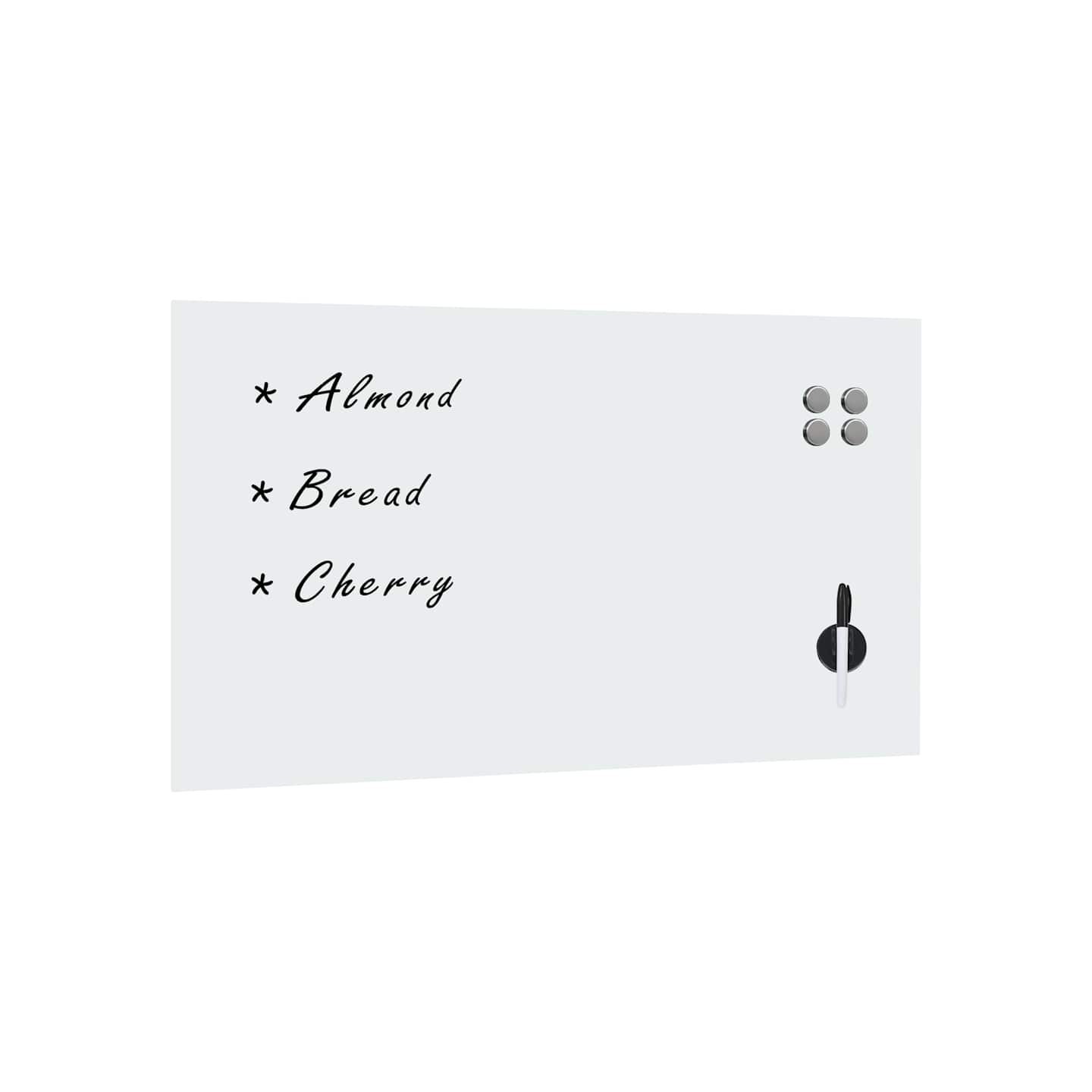 Tableau noir magnétique mural Verre 120x60 cm