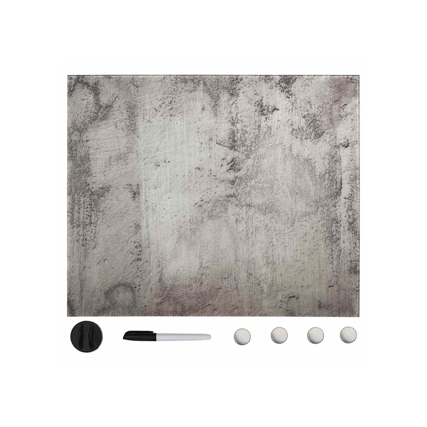 Tableau noir magnétique mural Verre 60x60 cm