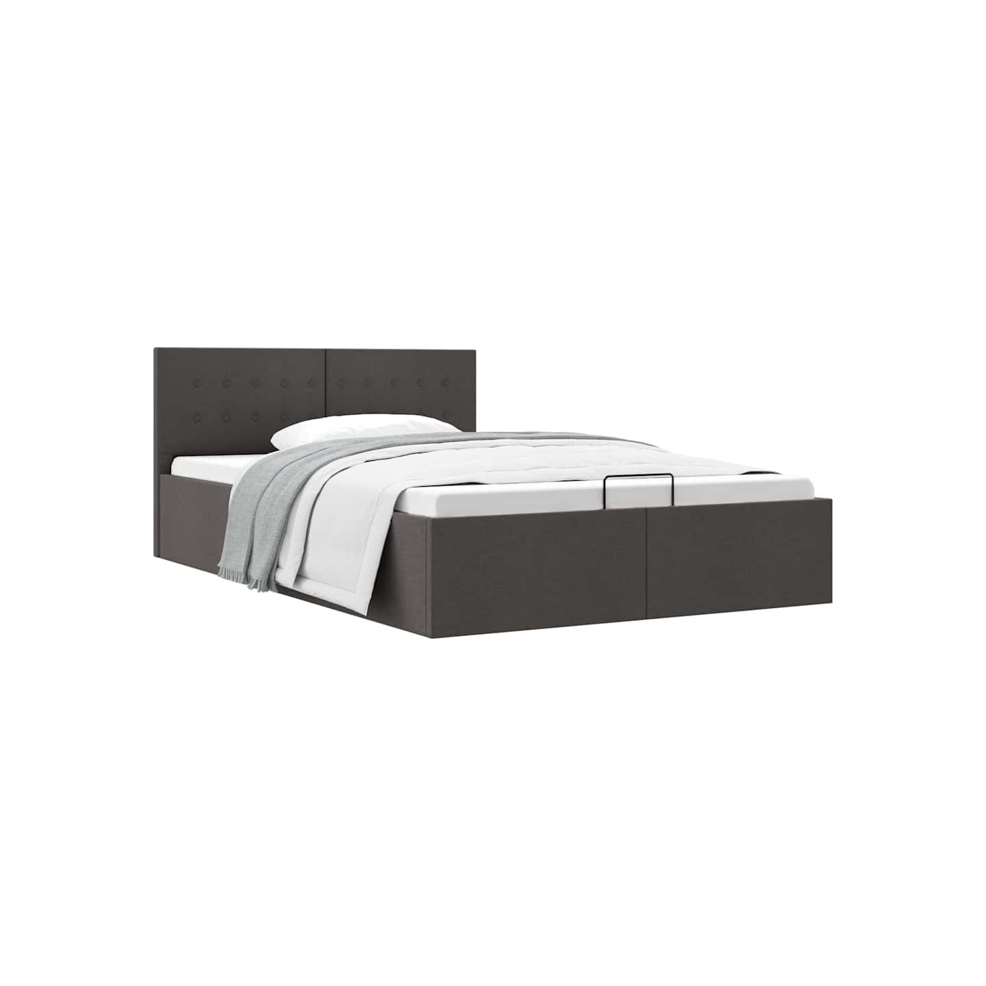 Cadre de lit à rangement hydraulique sans matelas 120x200 cm