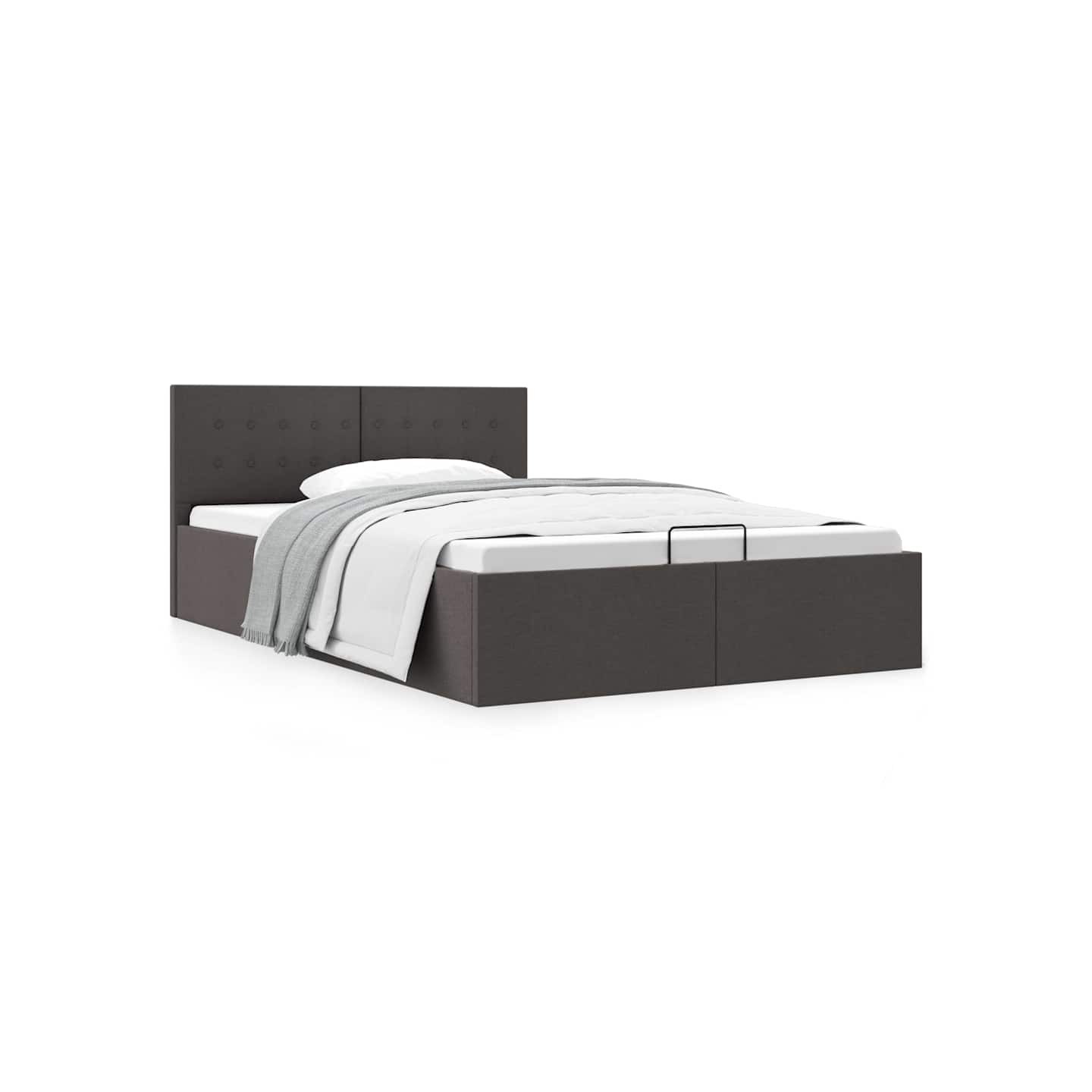 Cadre de lit à rangement hydraulique sans matelas 140x200 cm